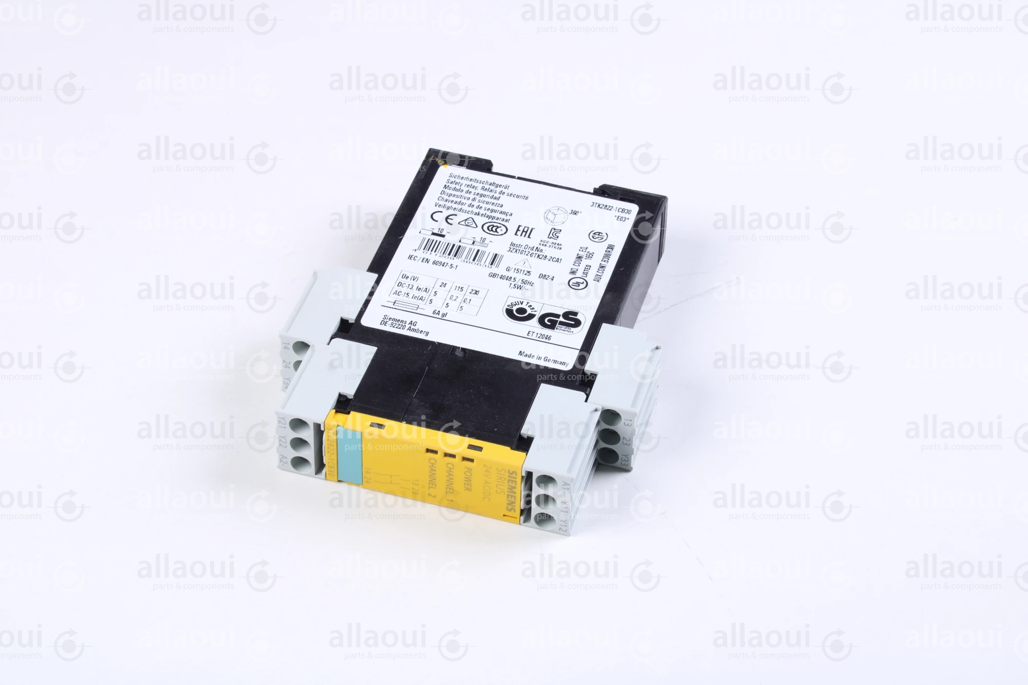 Siemens Safety relay SIRIUS 24V AC/DC 3TK2822-1CB30 Siemens Safety relay SIRIUS 24V AC/DC 3TK2822-1CB30