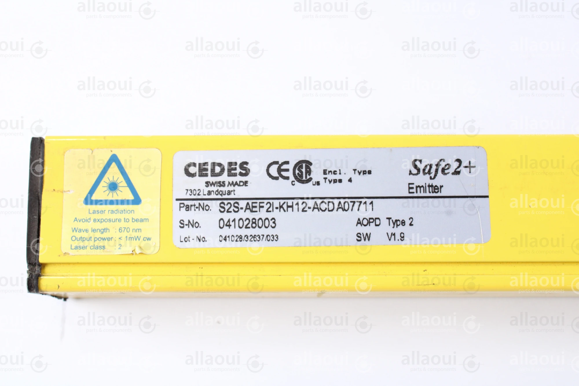 CEDES Light Curtain S2S-AEF2I-KH12-ACDA07711 CEDES Light Curtain S2S-AEF2I-KH12-ACDA07711