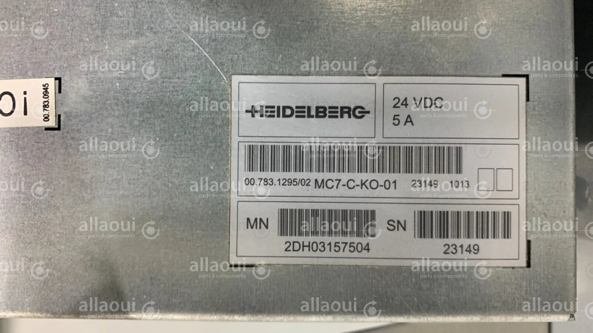 Heidelberg Sheetfed Control MC7-C-KO-01 00.783.1295/02 Heidelberg Sheetfed Control MC7-C-KO-01 00.783.1295/02
