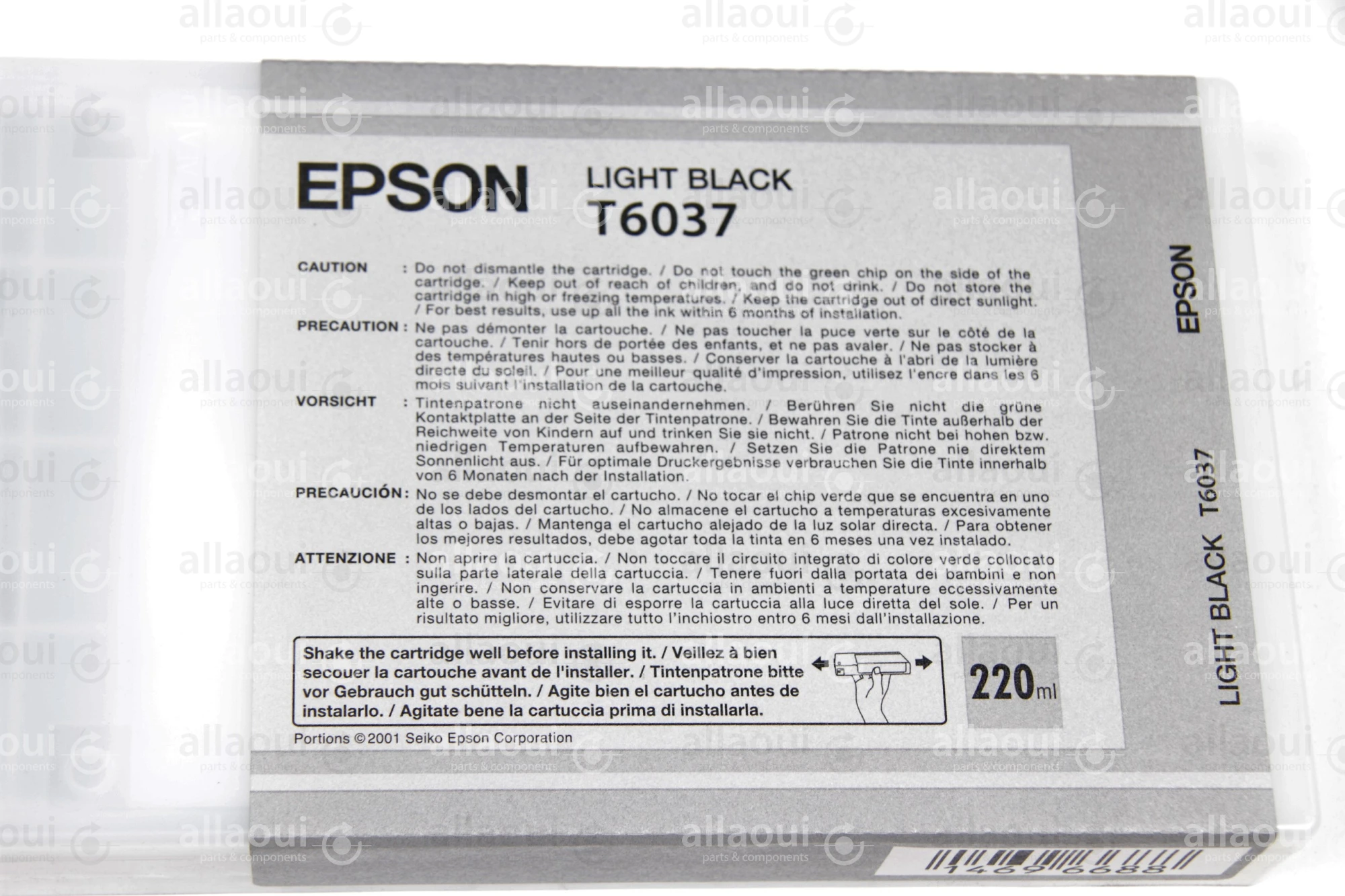 Epson Ink Light Black T6037 T6037 Epson Ink Light Black T6037 T6037