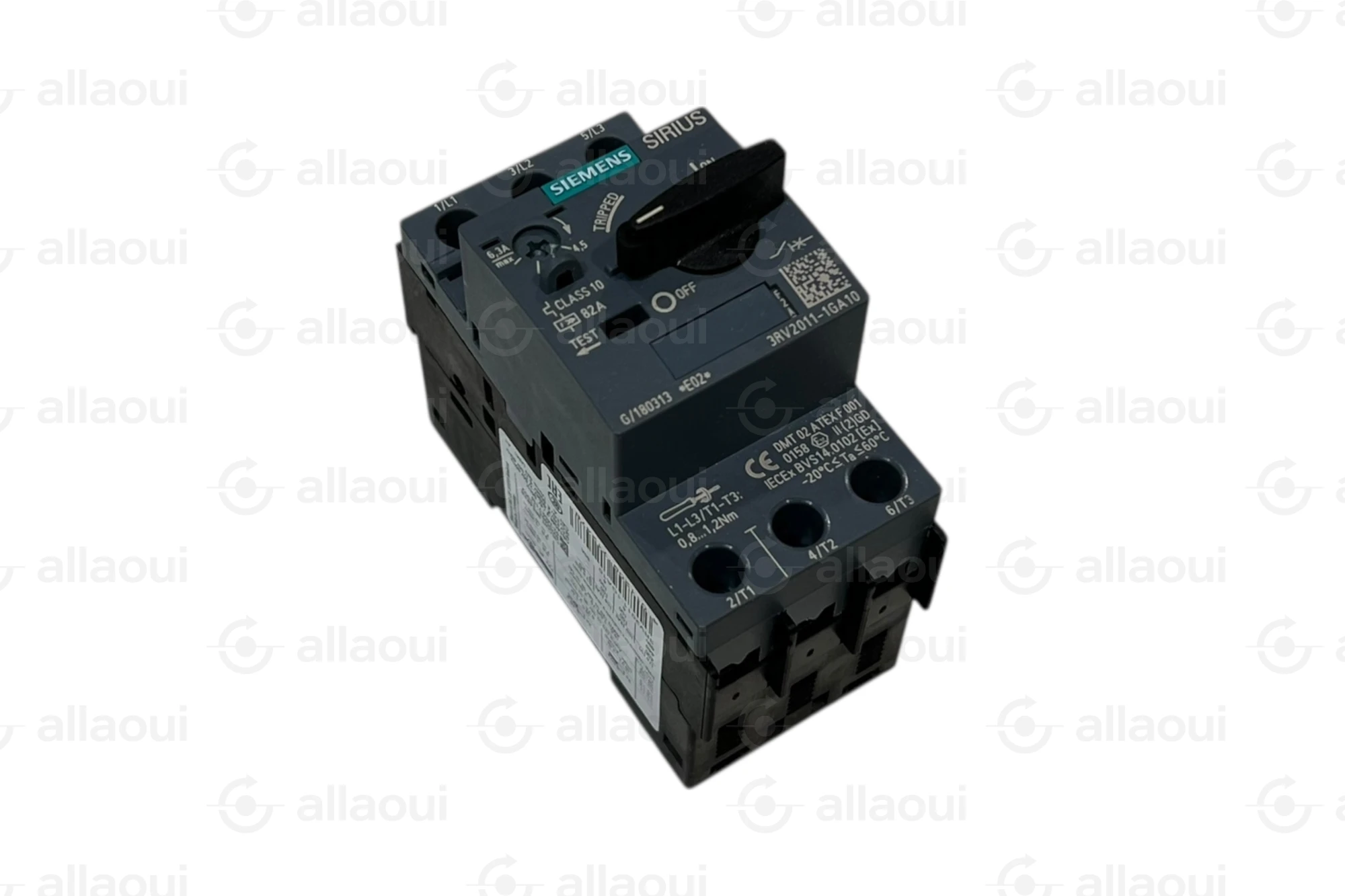 Siemens Motor Protection Switch 4.5-6.3A 3RV2011-1GA10 Siemens Motor Protection Switch 4.5-6.3A 3RV2011-1GA10