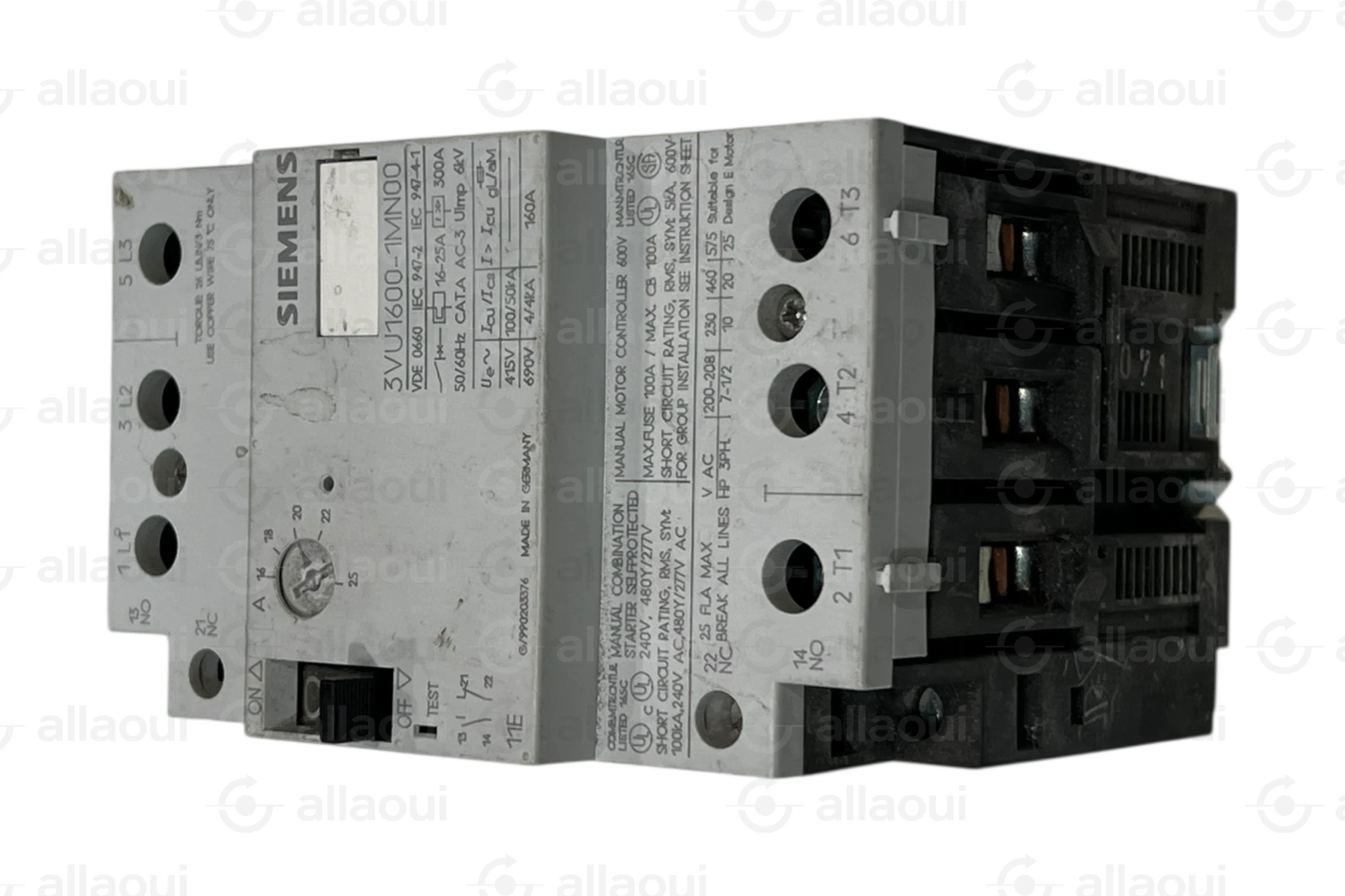 Siemens Motor Protection Switch 63A 3VU1600-1MN00 Siemens Motor Protection Switch 63A 3VU1600-1MN00