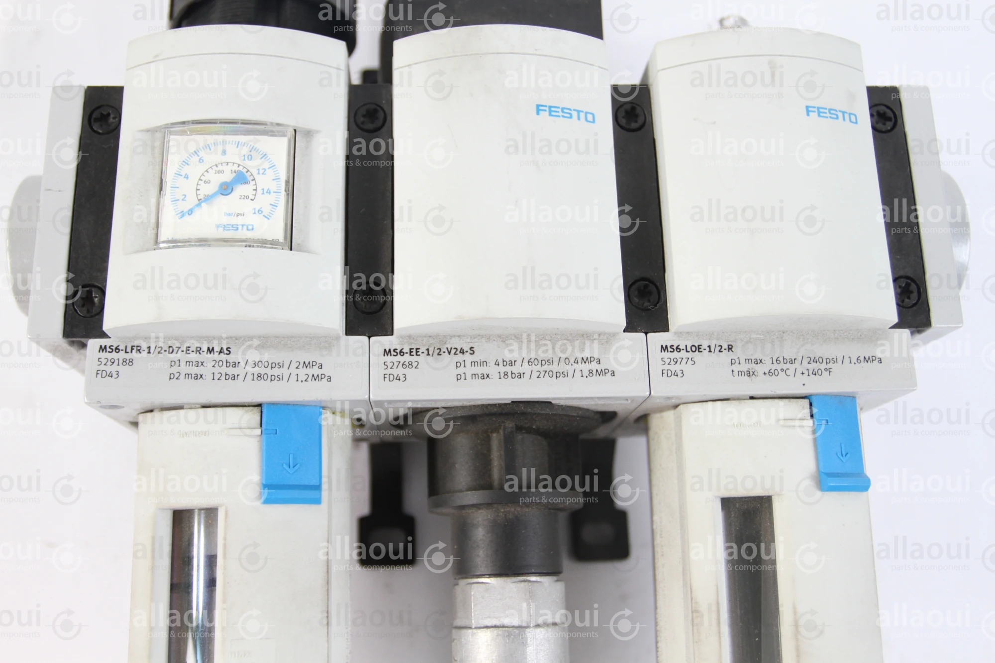 Festo Pneumatic Control MS6-LFT-1/2-D7-E-R-M-AS - MS6-EE-1/2-V24-S -MS6-LOE-1/2-R Festo Pneumatic Control MS6-LFT-1/2-D7-E-R-M-AS - MS6-EE-1/2-V24-S -MS6-LOE-1/2-R