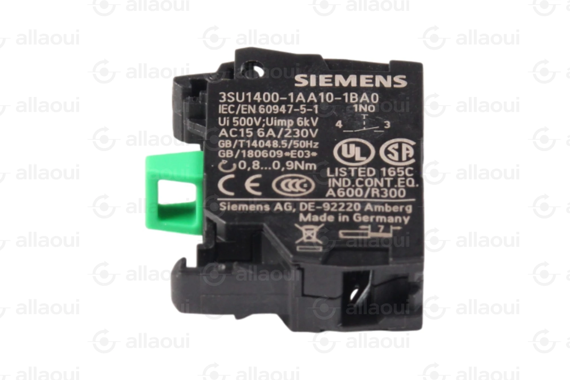 Siemens Contact Element 3SU1400-1AA10-1BA0 Siemens Contact Element 3SU1400-1AA10-1BA0