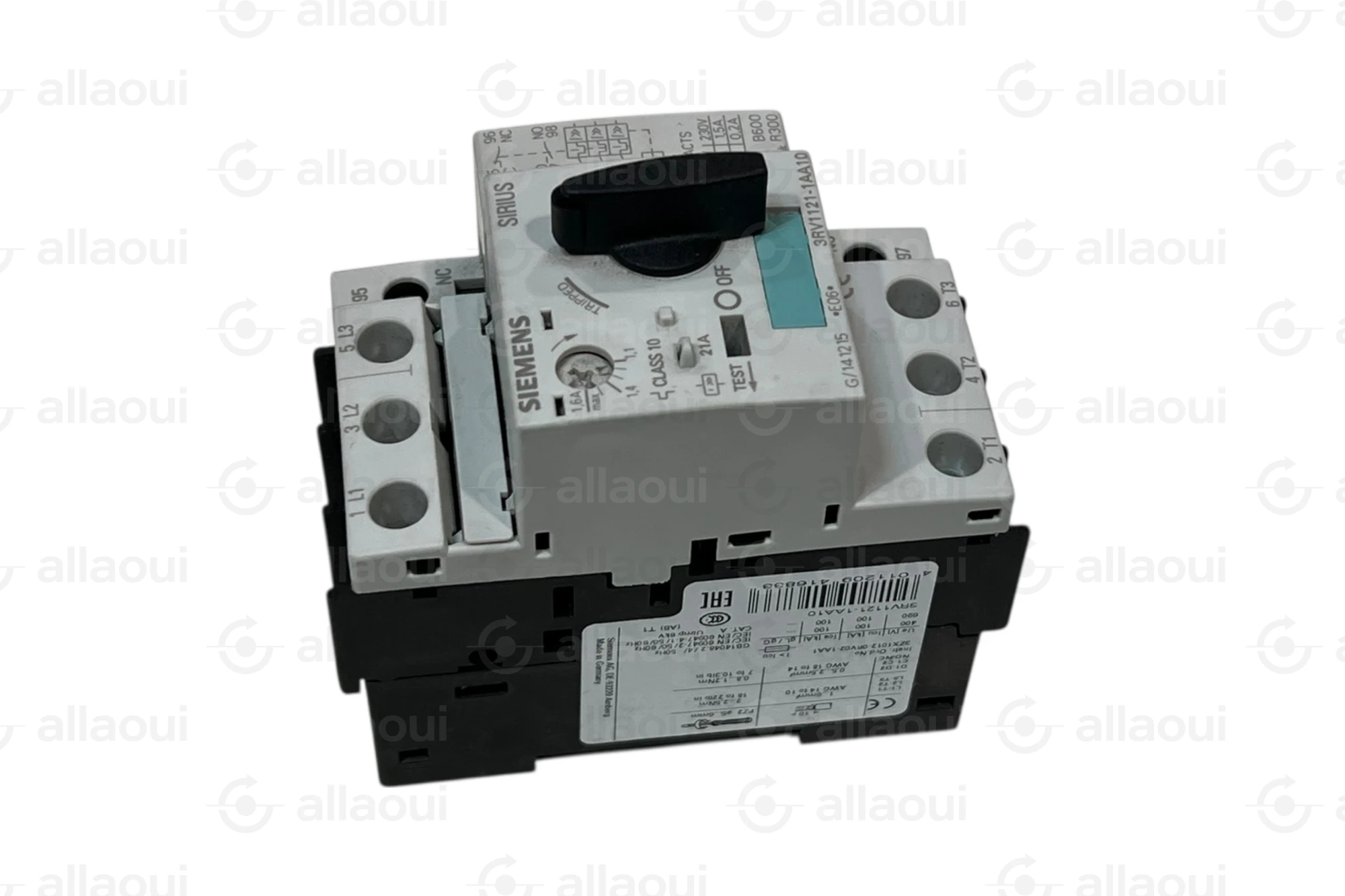 Siemens Motor Protection Circuit Breaker S0 Class 10 3RV1121-1AA10