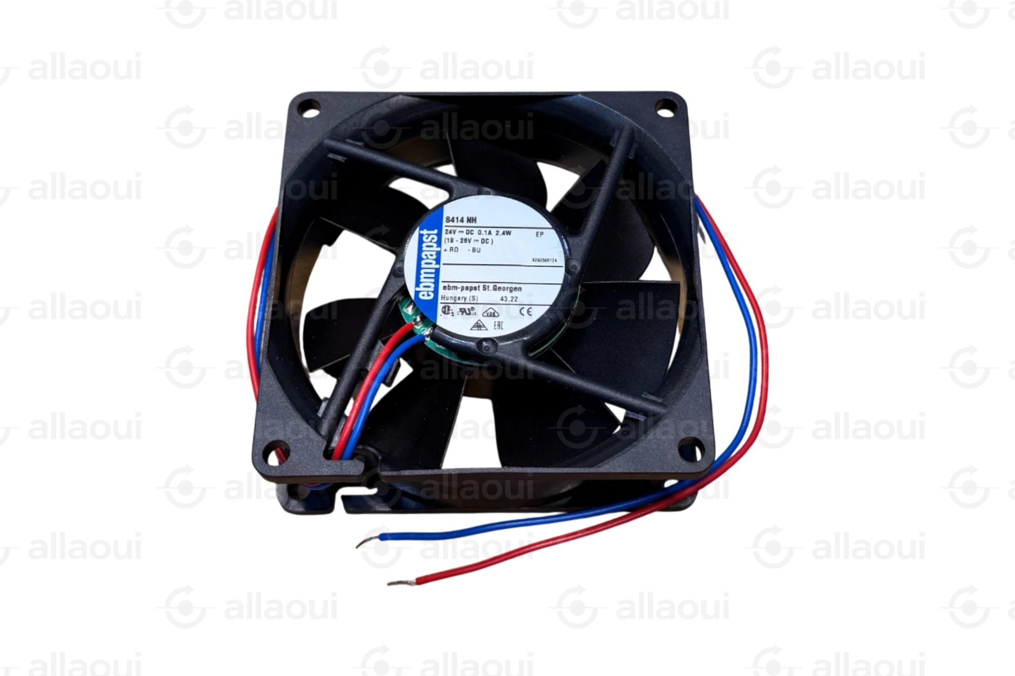 EBM PAPST DC Axial Fan 80x80x25mm 24V DC 3600RPM Ball Bearing 8414 NH