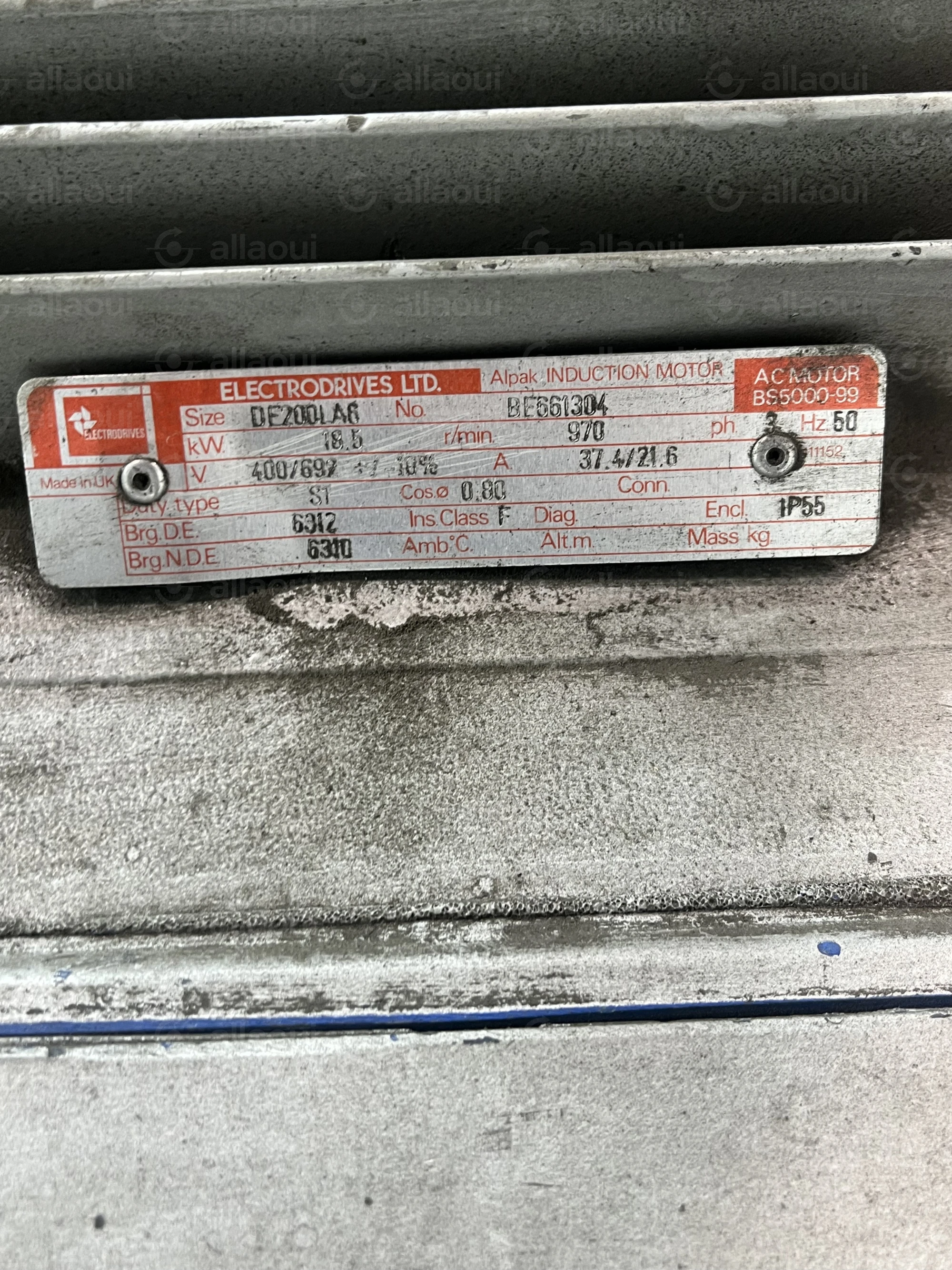 Electrodrives LTD. Motor BE661304 Electrodrives LTD. Motor BE661304