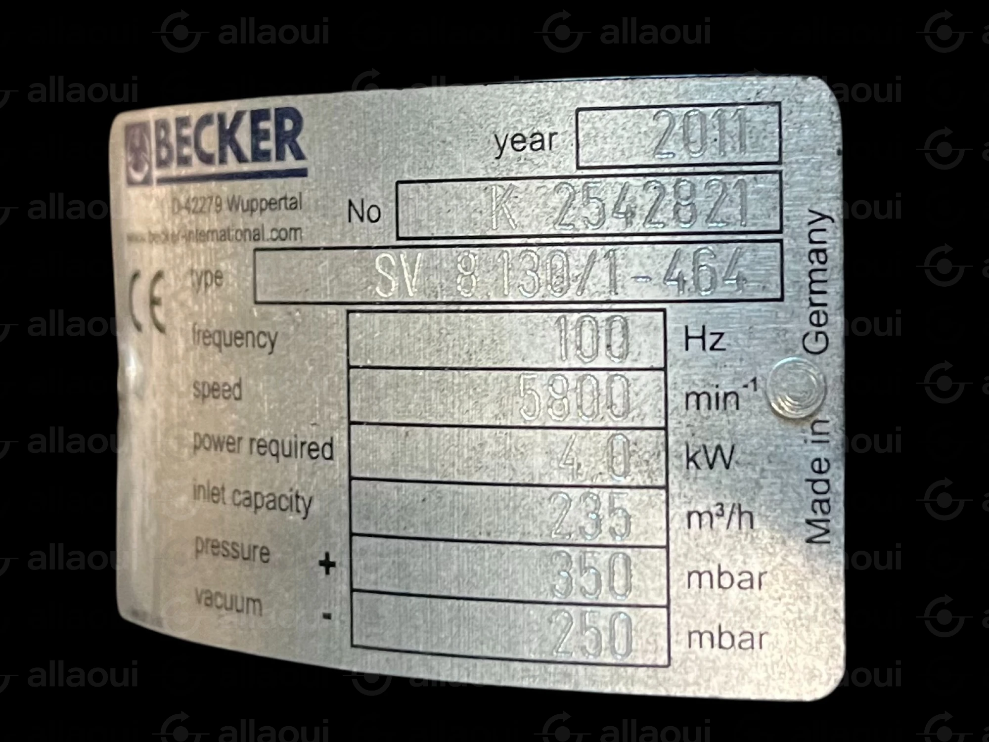 Becker Motor SV 8 130/1 - 464