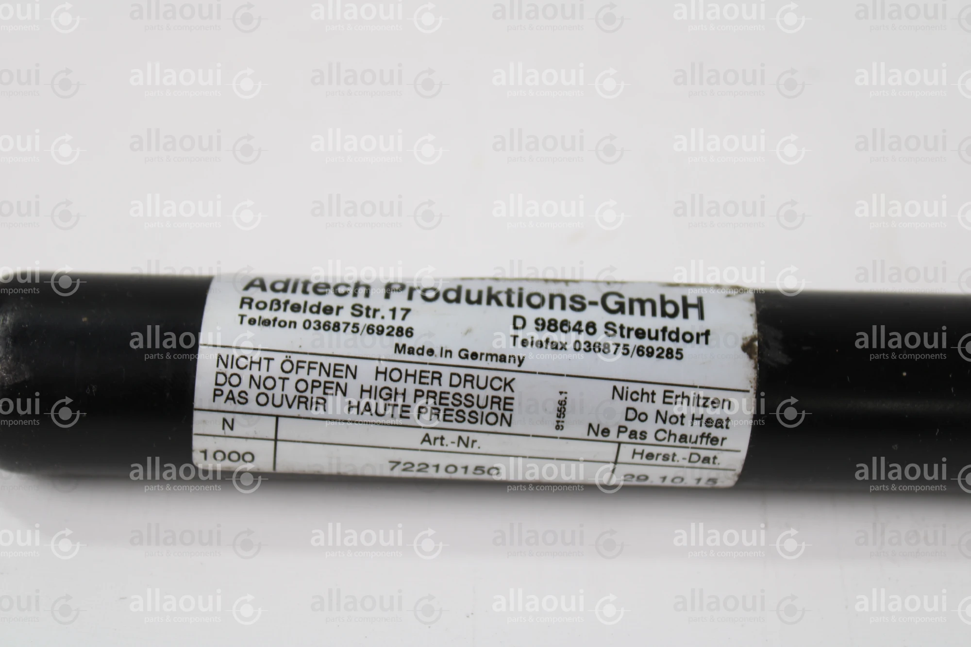 Aditech Produktions GmbH Gas Spring 72210150 Aditech Produktions GmbH Gas Spring 72210150