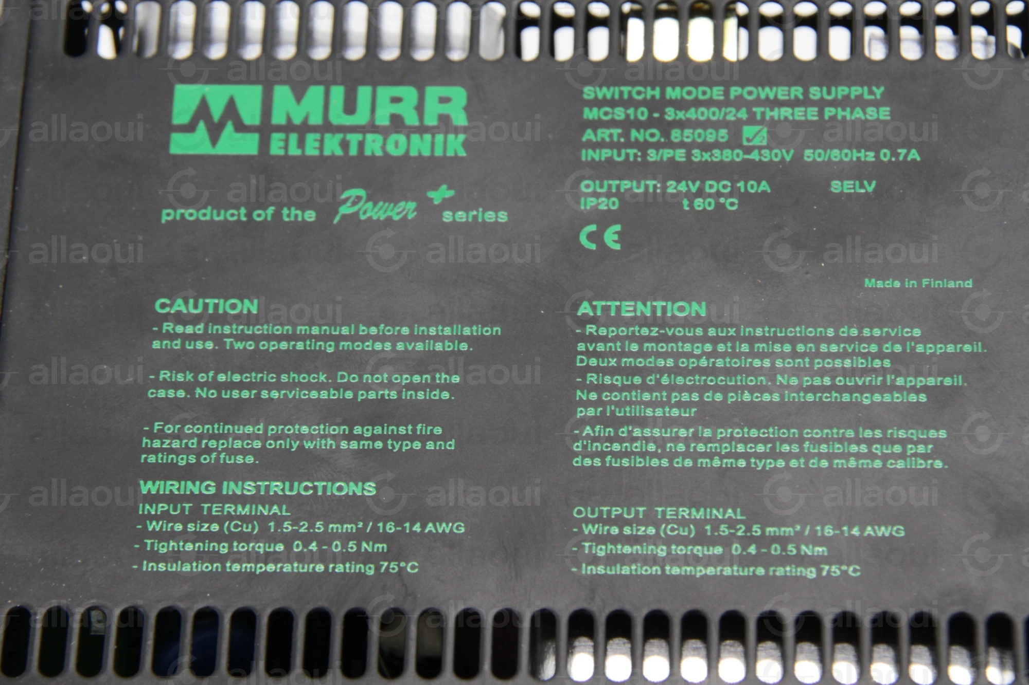 Murr Power Supply Murr 85095