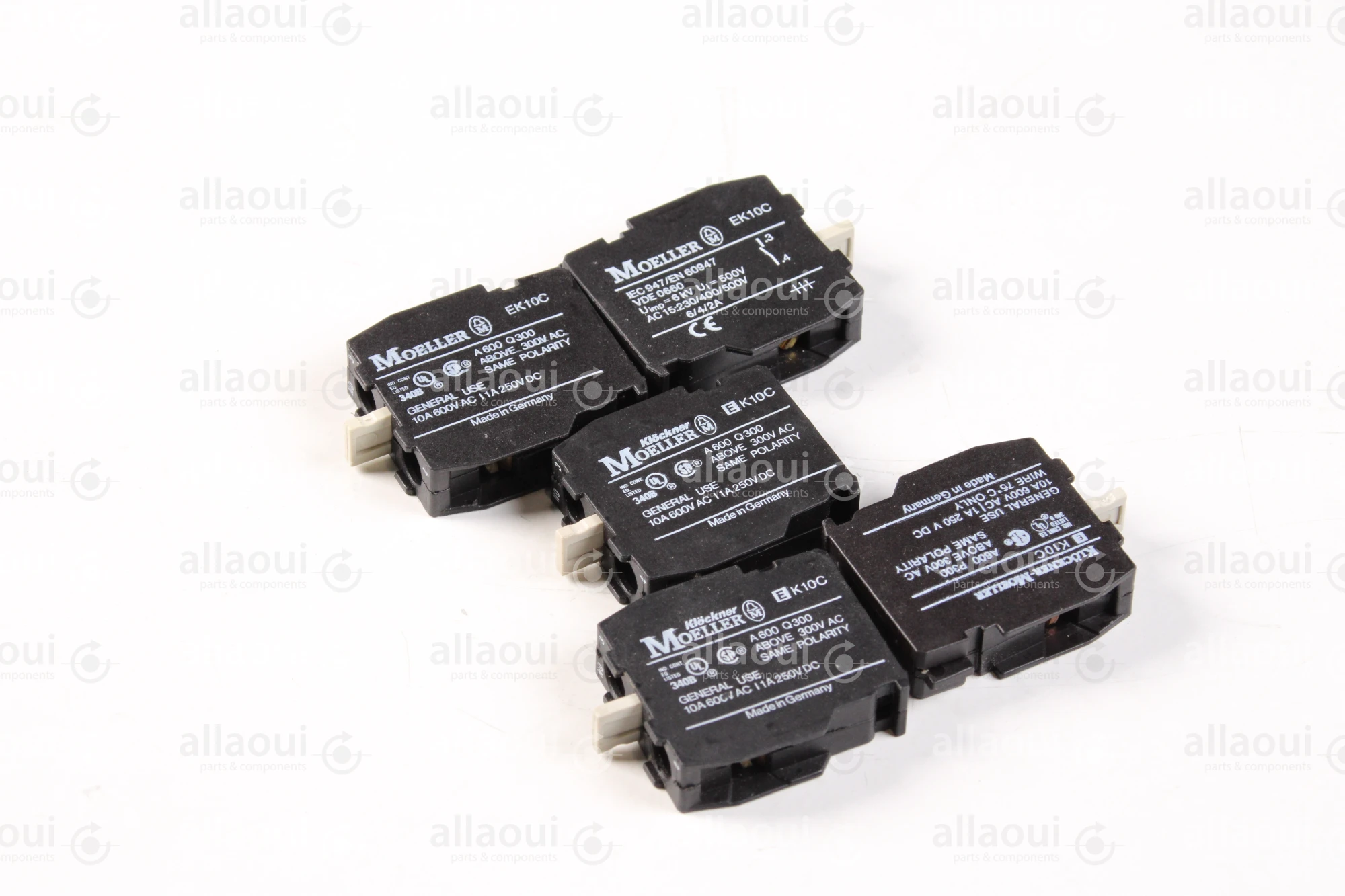 Moeller Contact element 10A 600V AC/1A 250V DC NC (5pieces) IEC947/EN60947 EK10C 5stück Moeller Contact element 10A 600V AC/1A 250V DC NC (5pieces) IEC947/EN60947 EK10C 5stück