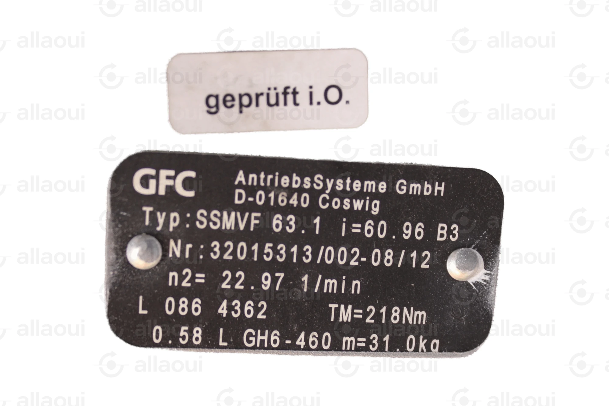 Koenig & Bauer (KBA) Gear Motor L0864362 Koenig & Bauer (KBA) Gear Motor L0864362