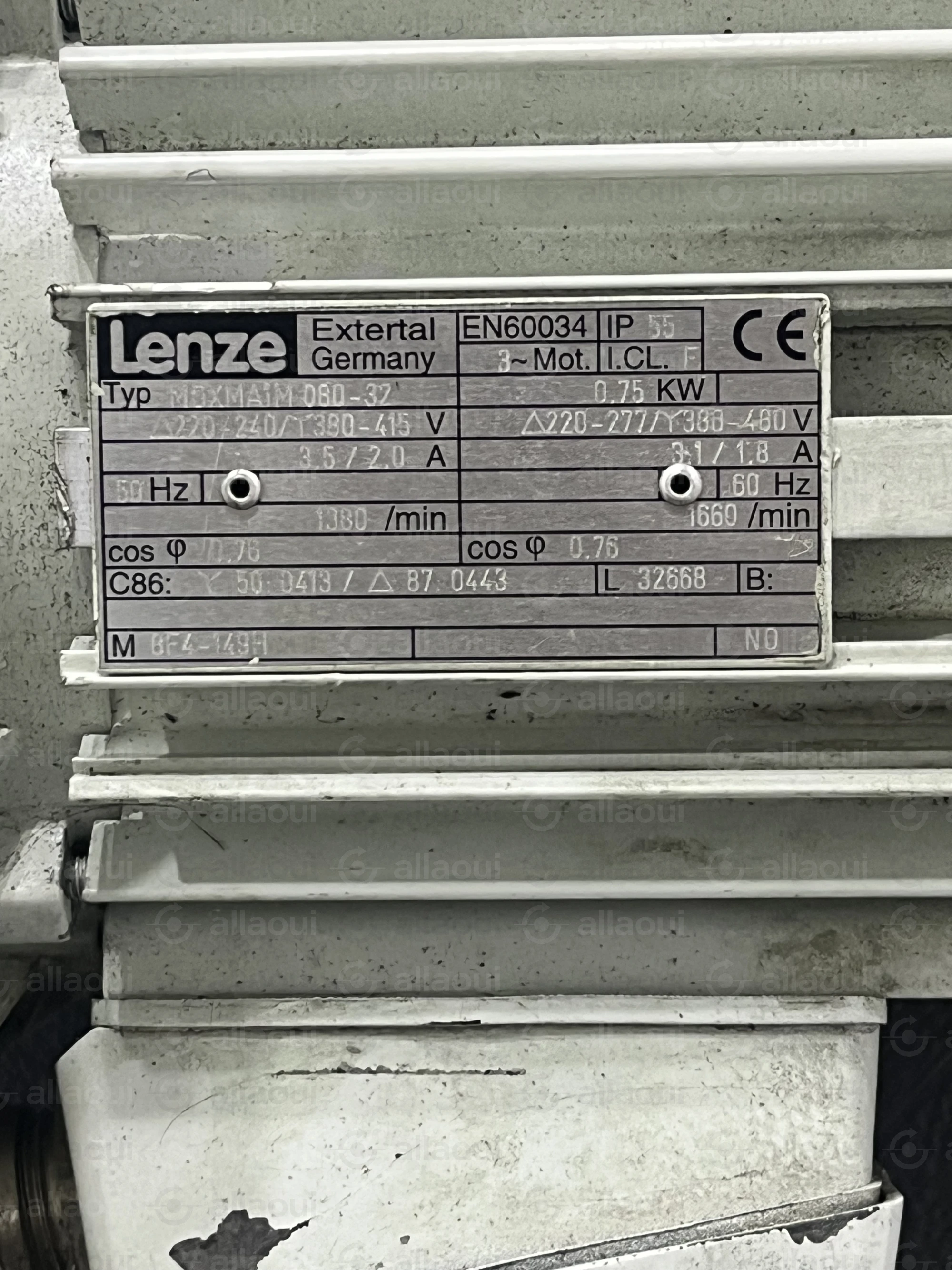 Lenze Motor M0XMA1M 080-32 Lenze Motor M0XMA1M 080-32