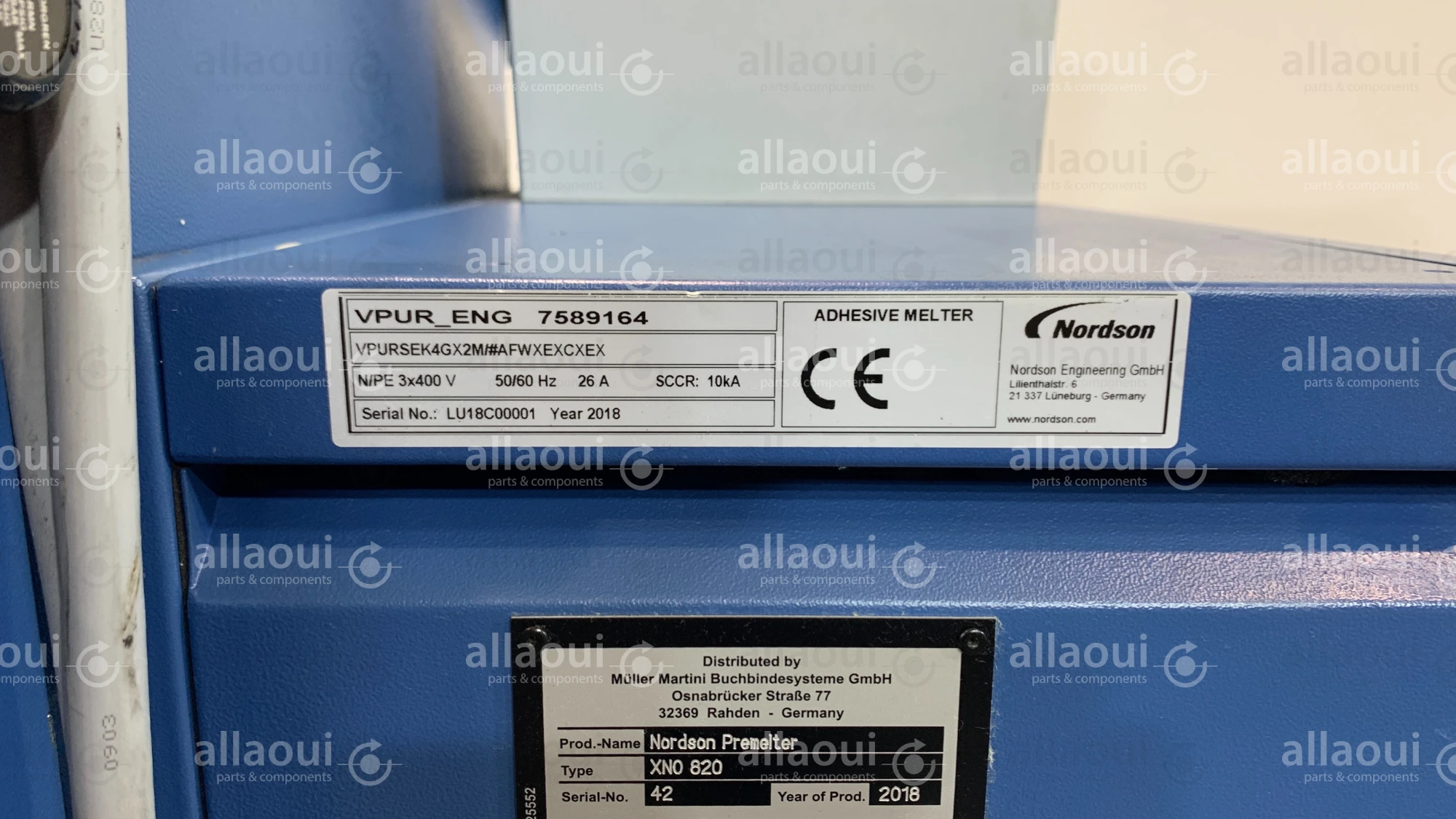 Nordson Premelter PUR Spine Glue XNO 820 Nordson Premelter PUR Spine Glue XNO 820