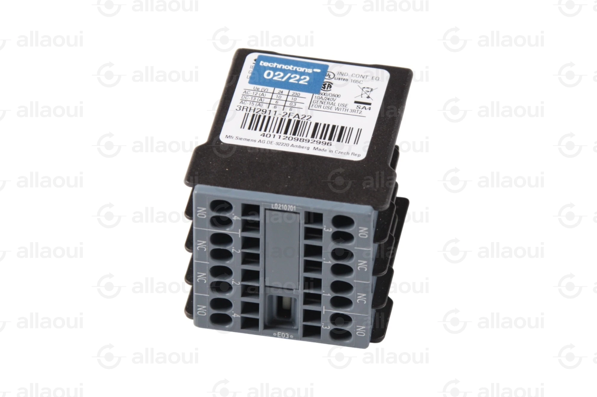 Siemens Auxiliary Contact 3RH2911-2FA22 Siemens Auxiliary Contact 3RH2911-2FA22