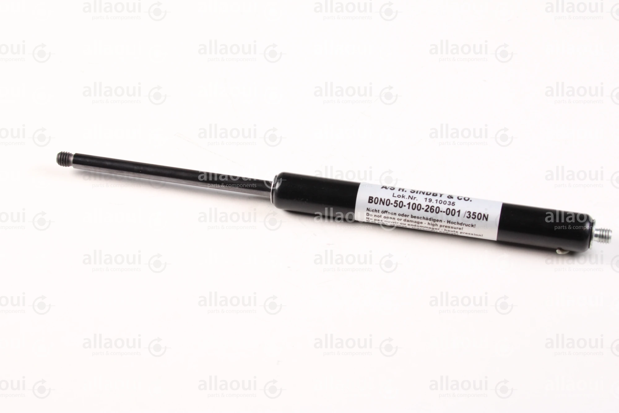 A/S H. Sindby & Co Gas Spring B0N0-50-100-260--001/350N A/S H. Sindby & Co Gas Spring B0N0-50-100-260--001/350N