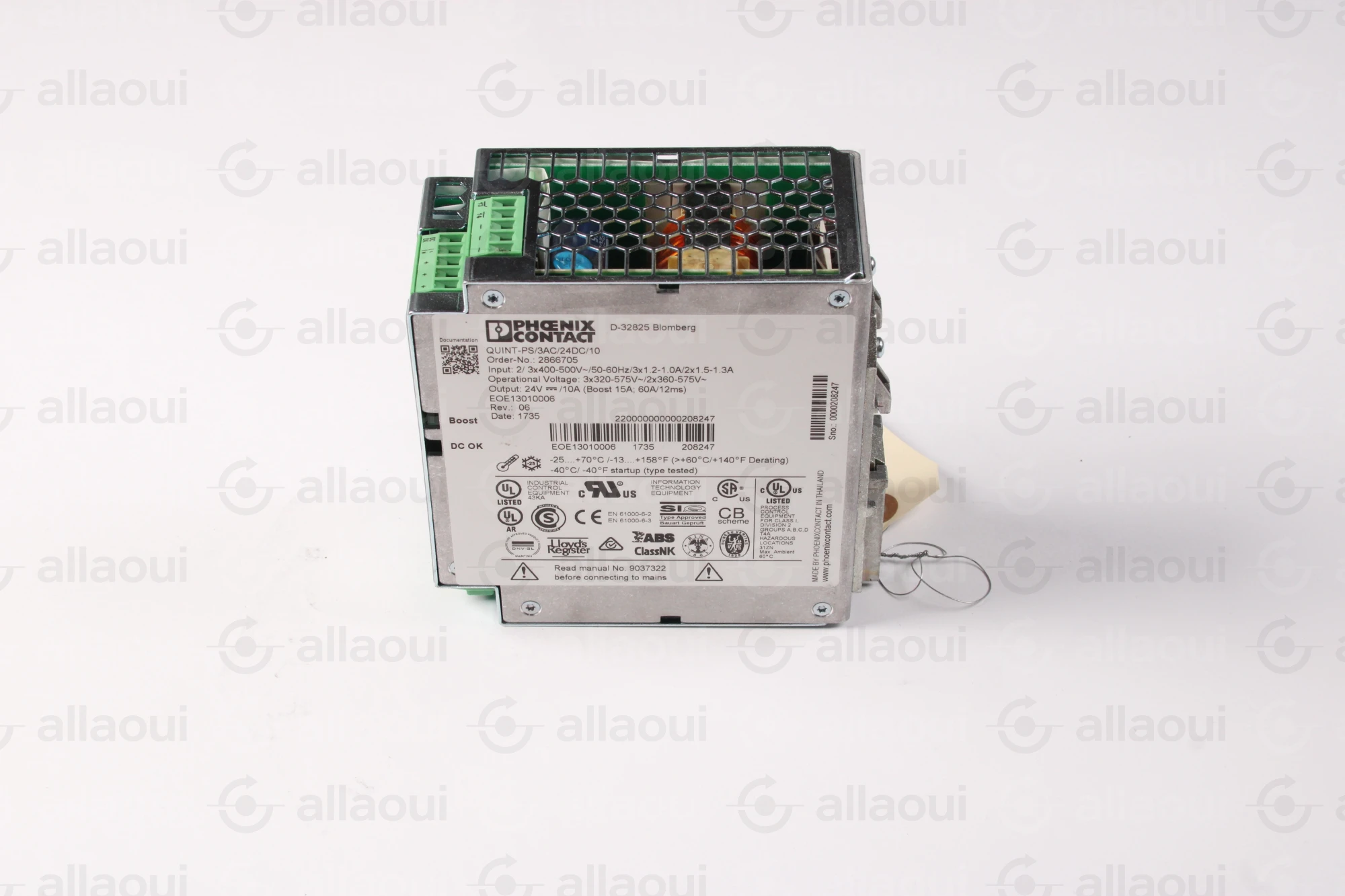 Phoenix Contact Power Supply QUINT-PS/3AC/24DC/10 Phoenix Contact Power Supply QUINT-PS/3AC/24DC/10