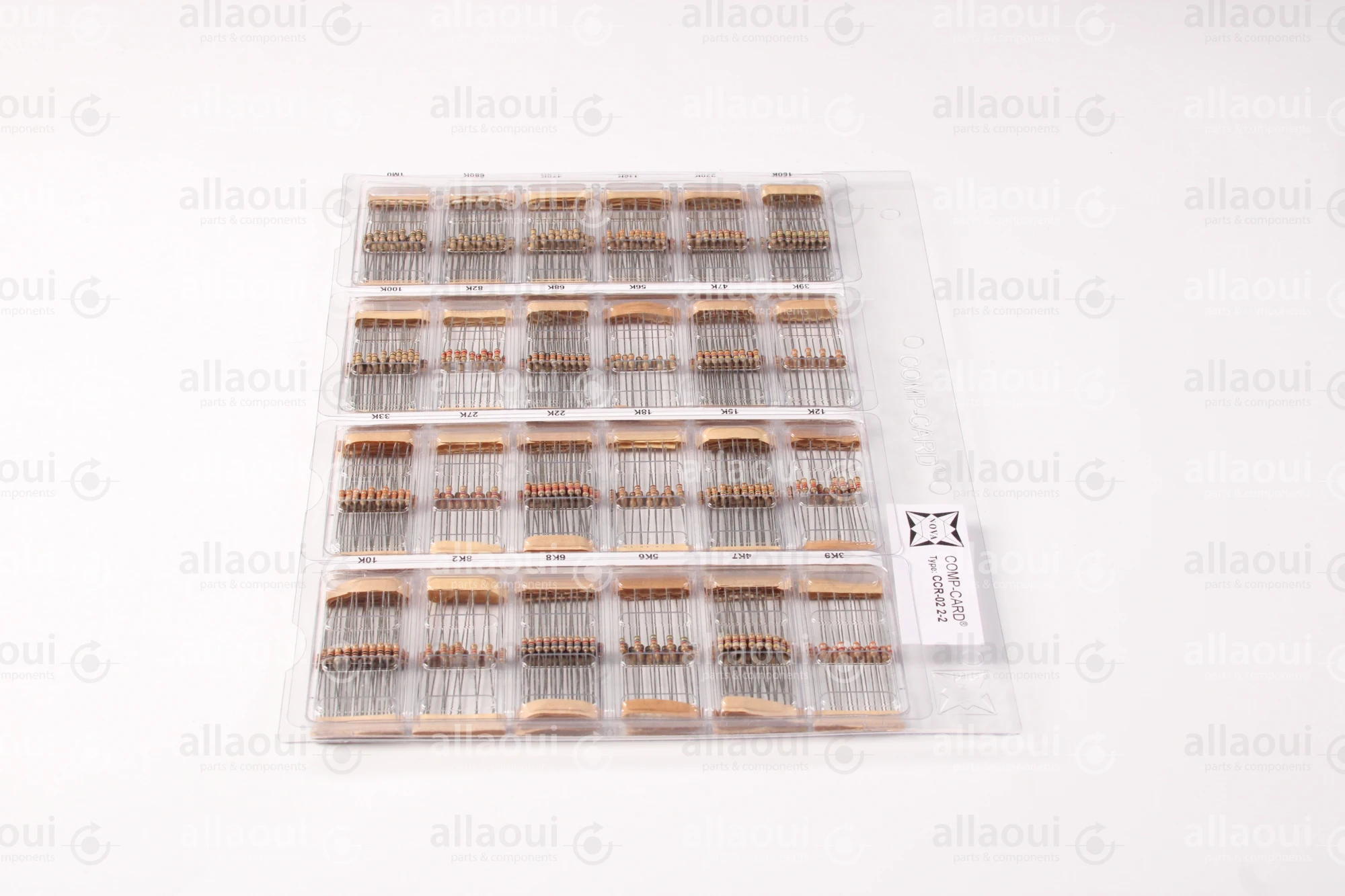 Nova Comp-Card Carbon Film Resistors CCR-02 2-2 Nova Comp-Card Carbon Film Resistors CCR-02 2-2