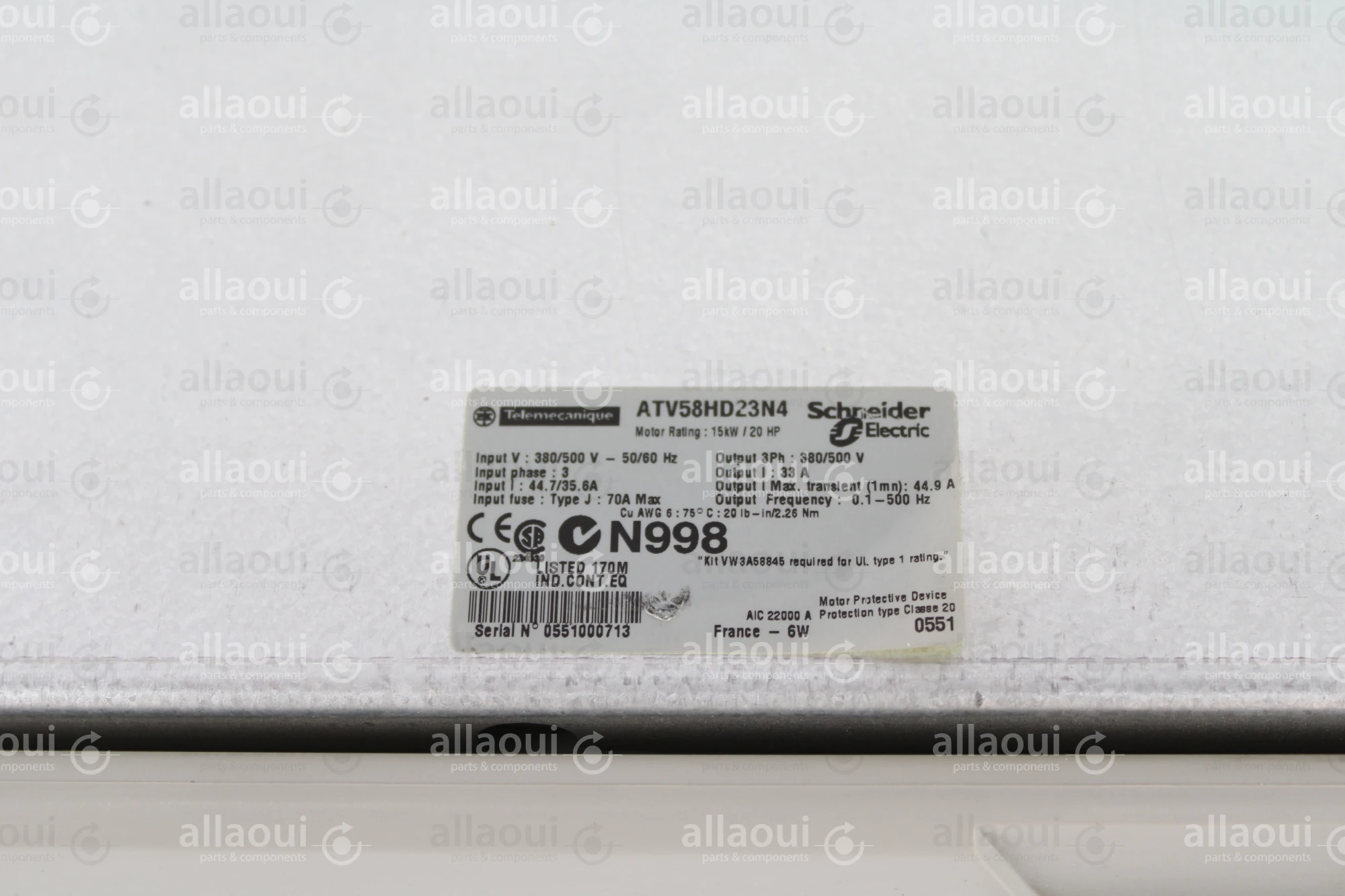 Telemecanique Frequency Converter ATV58HD23N4 Telemecanique Frequency Converter ATV58HD23N4