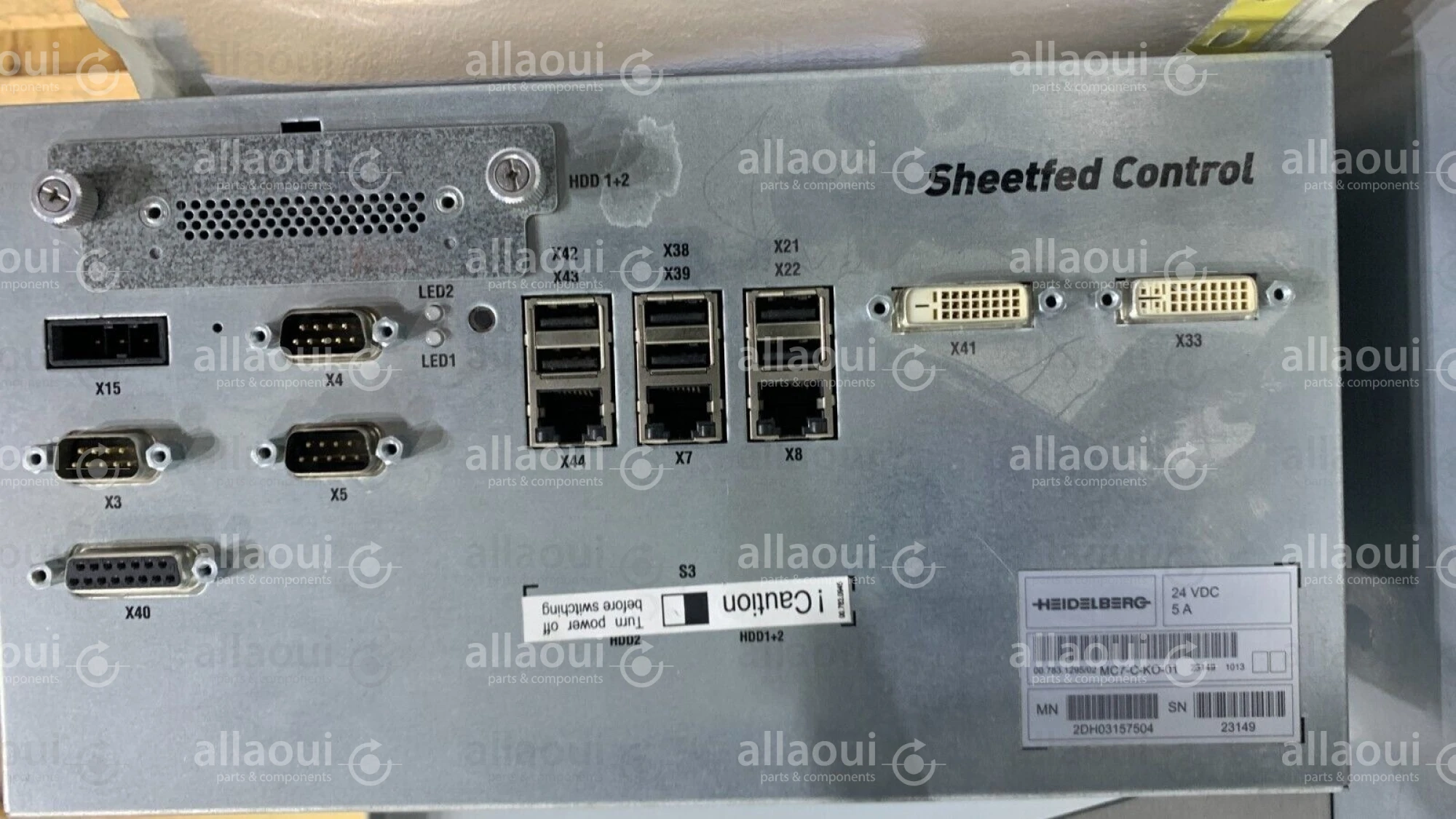 Heidelberg Sheetfed Control MC7-C-KO-01 00.783.1295/02 Heidelberg Sheetfed Control MC7-C-KO-01 00.783.1295/02