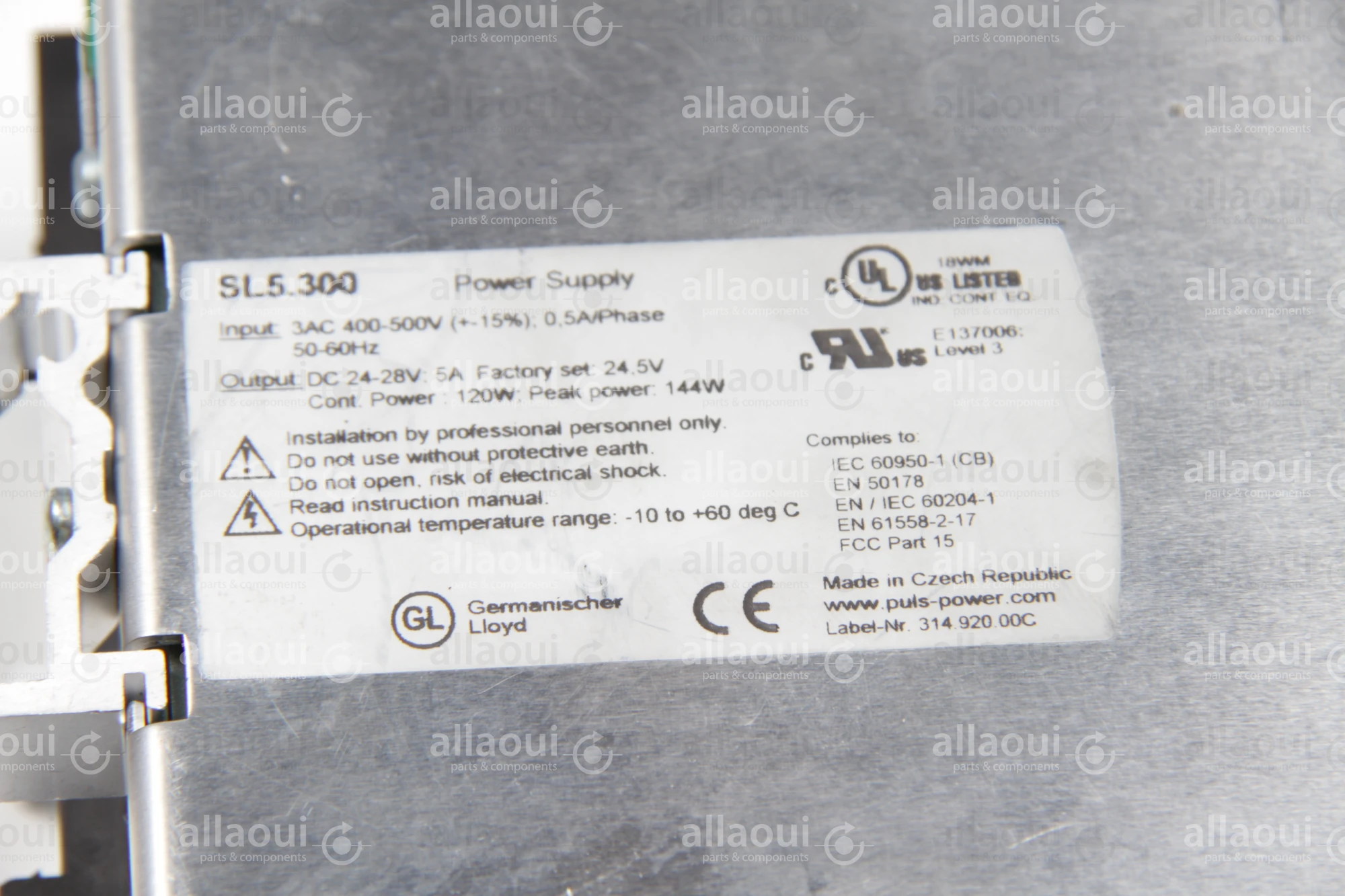 Puls Power Supply SL 5 SL 5 Puls Power Supply SL 5 SL 5