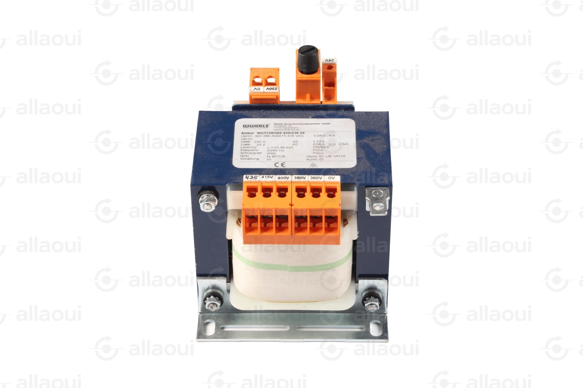 Wöhrle control transformer WST310/360-435/230-24 Wöhrle control transformer WST310/360-435/230-24