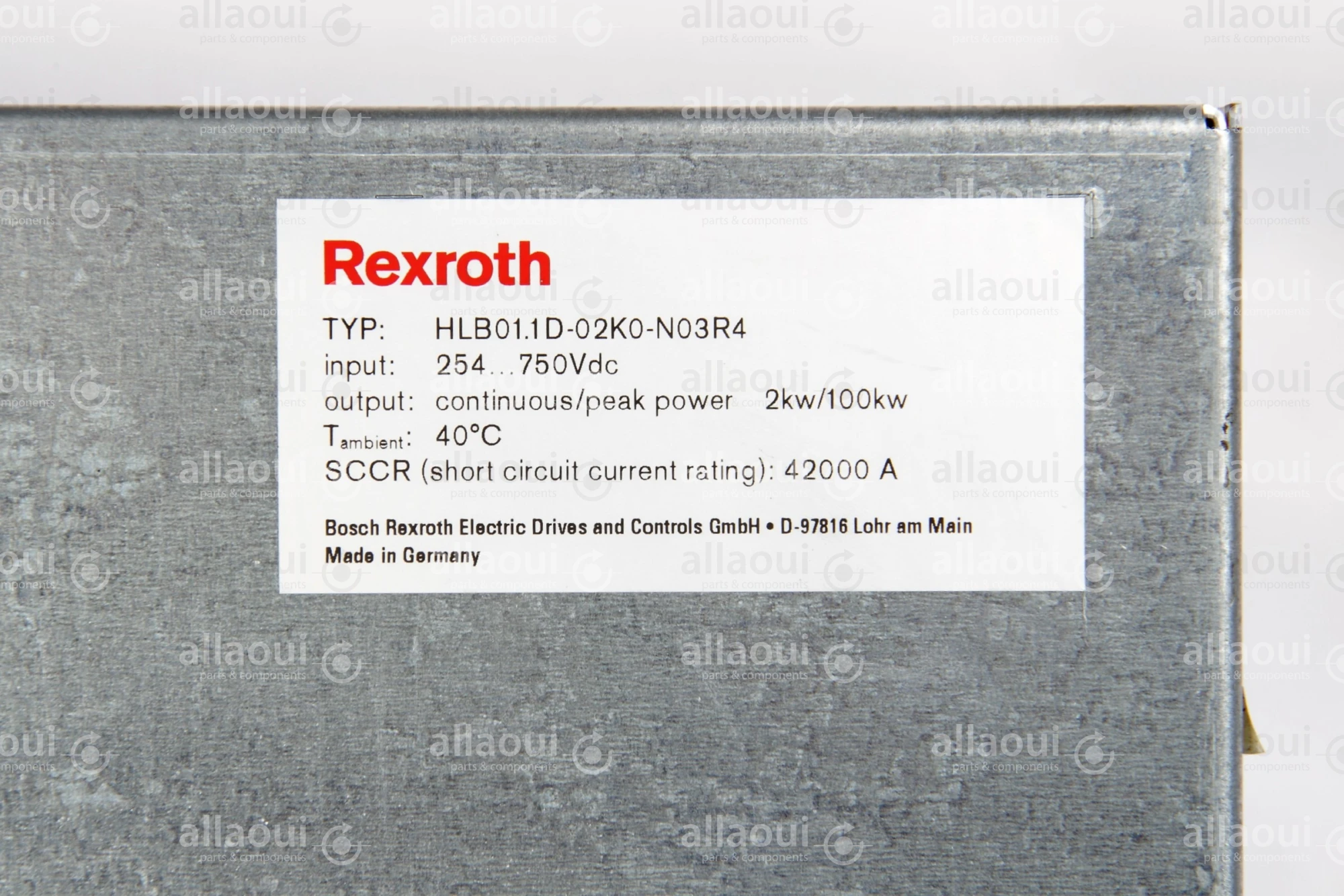 Bosch Rexroth IndraDrive HLB01.1D-02K0-N03R4-A-007-NNNN Bosch Rexroth IndraDrive HLB01.1D-02K0-N03R4-A-007-NNNN