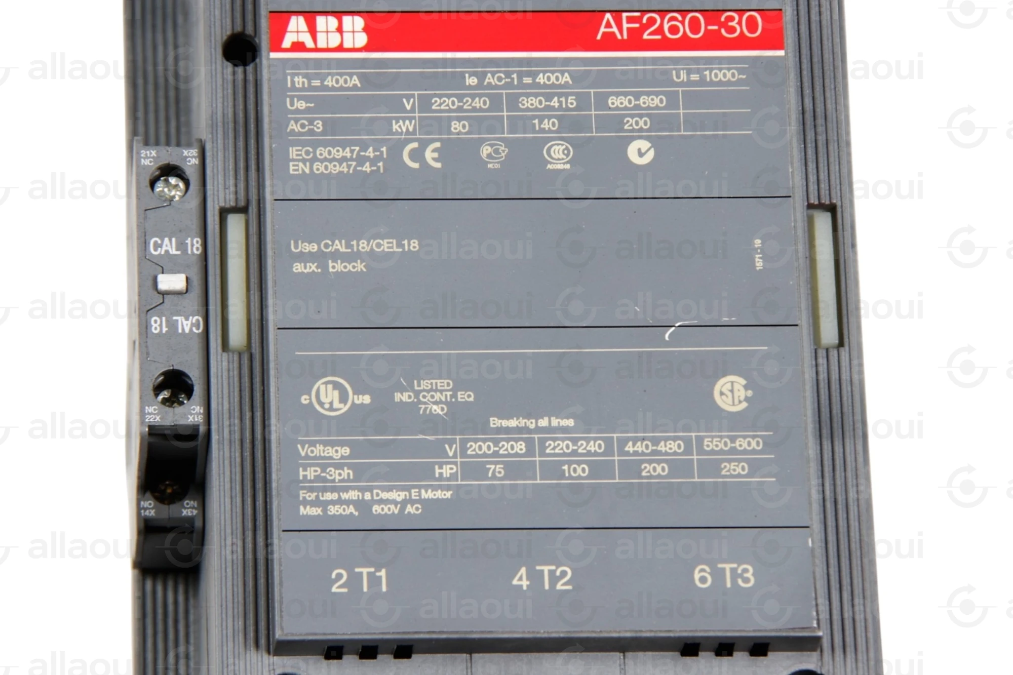 ABB Contactor AF260-30-22-72 AF260-30