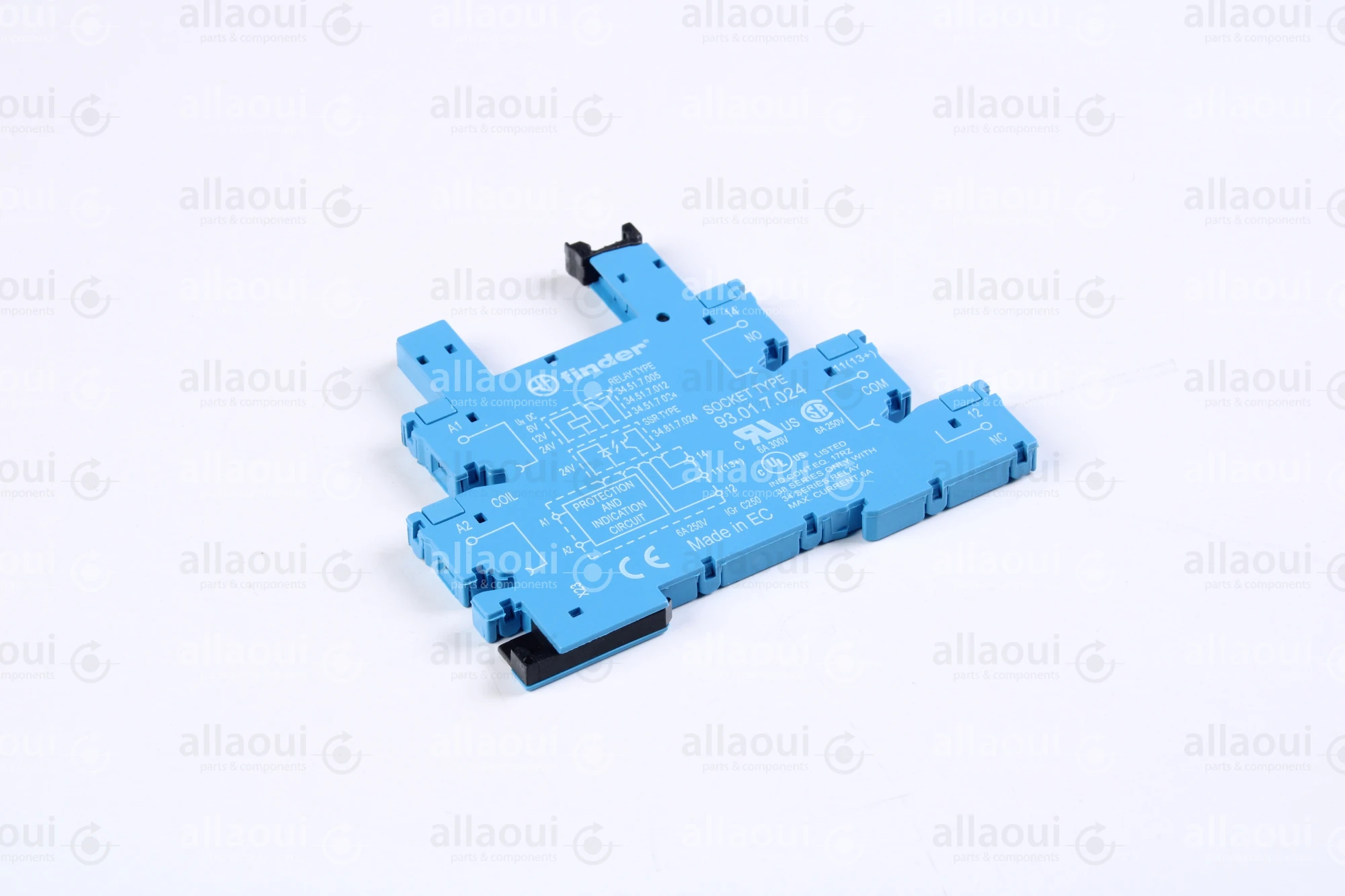 Finder Relay socket with retaining bracket 93.01.7.024 Finder Relay socket with retaining bracket 93.01.7.024