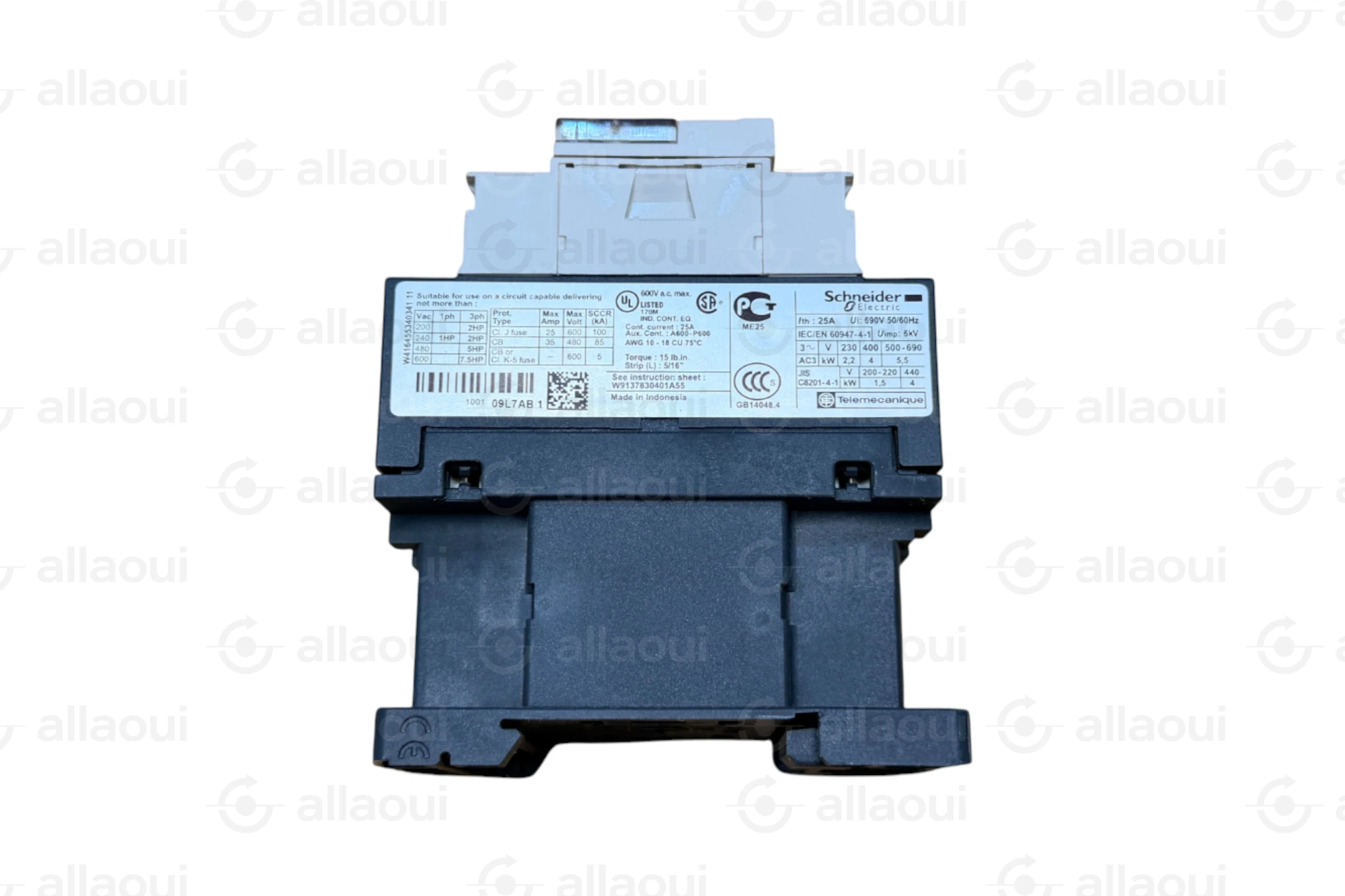 Schneider Electric Contactor 9A 3-pole 200VAC Coil LC1D09L7