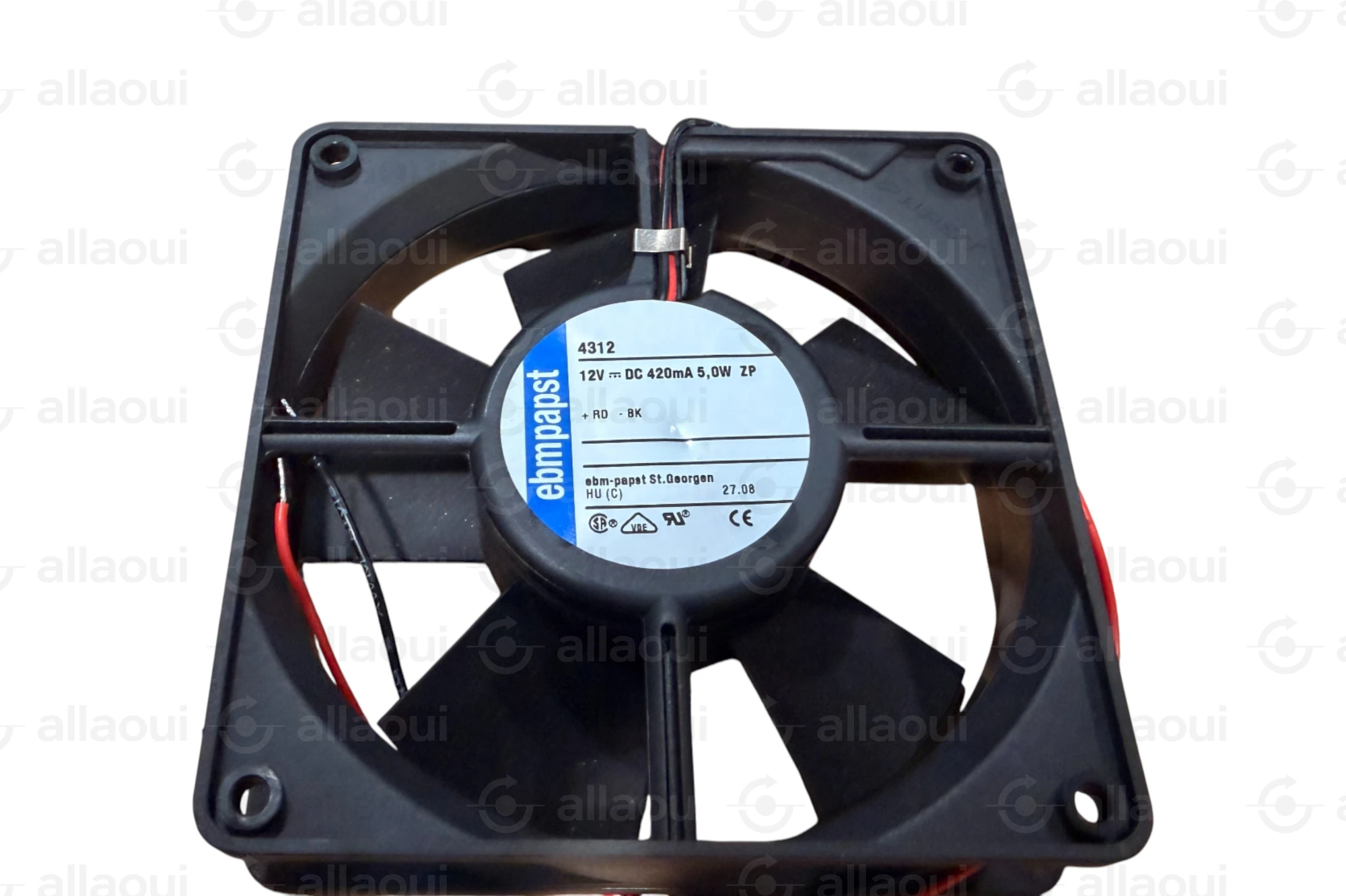 EBM PAPST Axial Fan 119x119x32mm 12V DC 2800 RPM 170 m³/h 4312 EBM PAPST Axial Fan 119x119x32mm 12V DC 2800 RPM 170 m³/h 4312