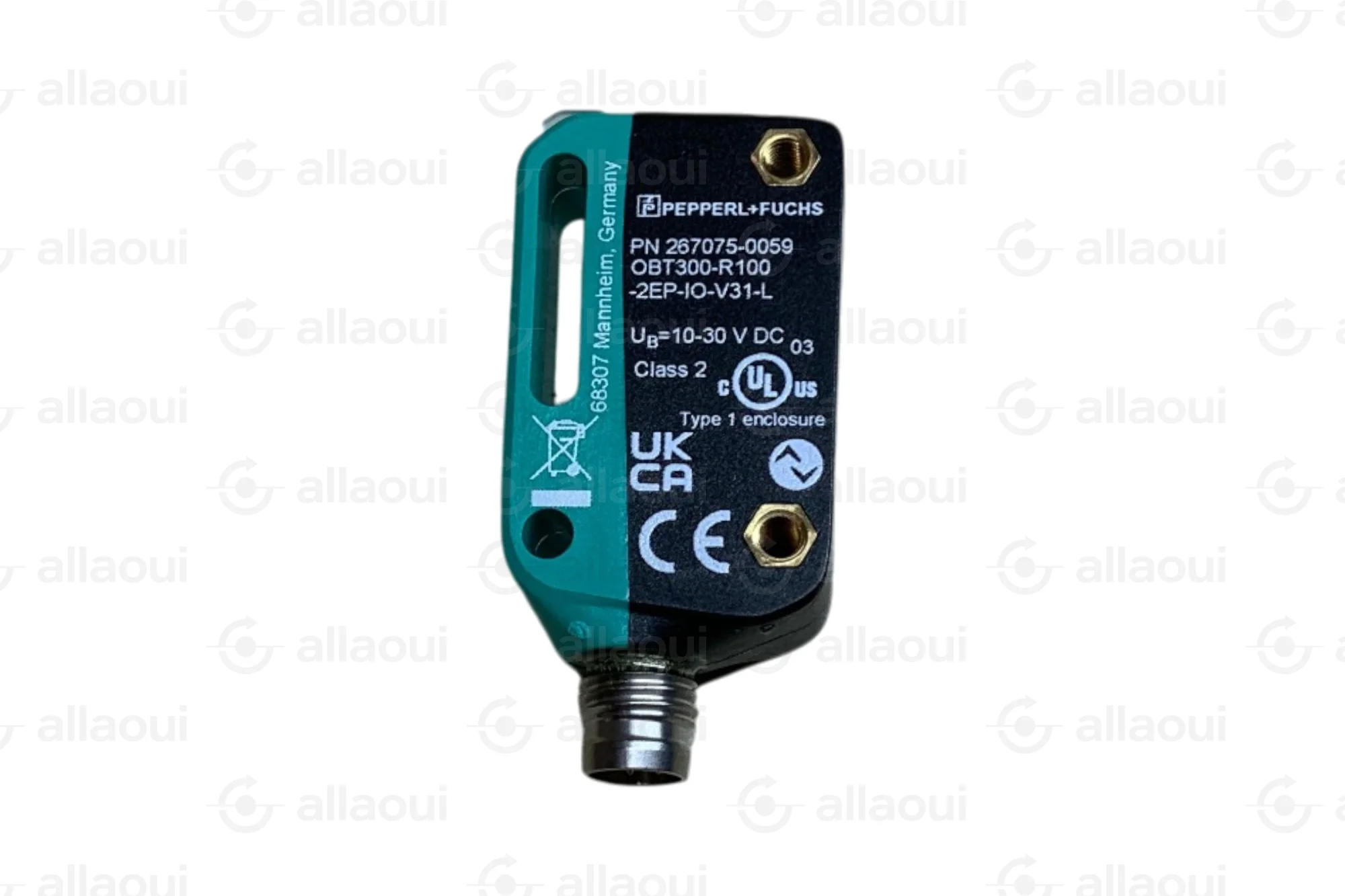 PEPPERL+FUCHS Triangulation Sensor (BGS) OBT300-R100-2EP-IO-V31-L Laser Class 1 OBT300-R100-2EP-IO-V31-L
