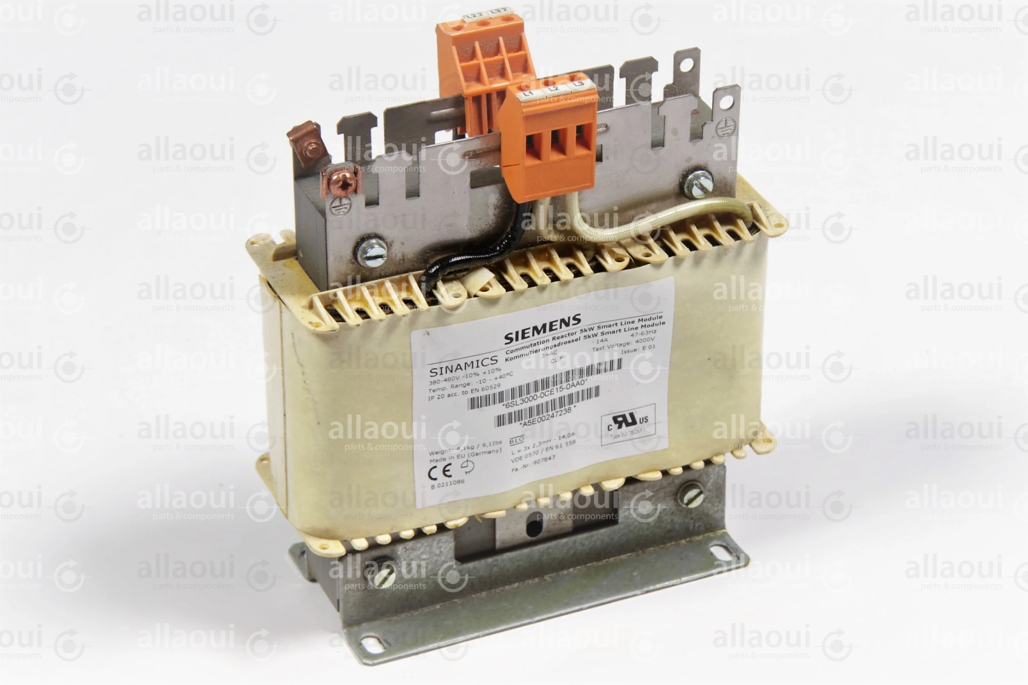 Siemens Commutation Reactor 5kW Smart Line Module 6SL3000-0CE15-0AA0 Siemens Commutation Reactor 5kW Smart Line Module 6SL3000-0CE15-0AA0