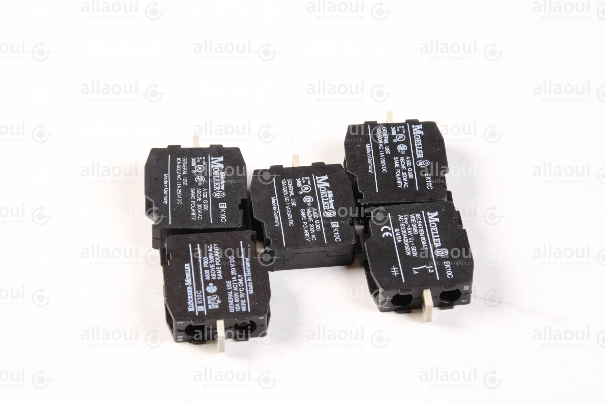 Moeller Contact element 10A 600V AC/1A 250V DC NC (5pieces) IEC947/EN60947 EK10C 5stück Moeller Contact element 10A 600V AC/1A 250V DC NC (5pieces) IEC947/EN60947 EK10C 5stück