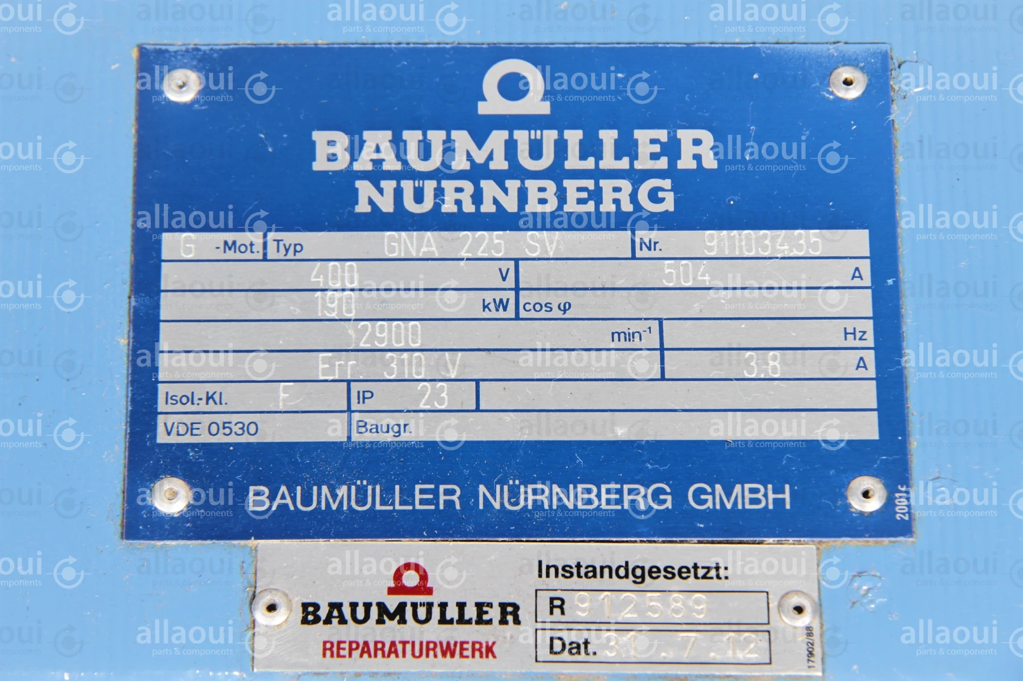 Baumüller GNA 225 SV GNA 225 SV Baumüller GNA 225 SV GNA 225 SV