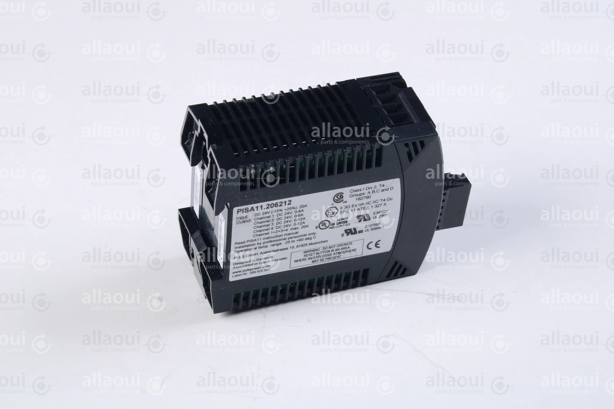 Puls 4-channel protection module (1 input + 4 outputs) with NEC Class 2 PISA 11.206212 Puls 4-channel protection module (1 input + 4 outputs) with NEC Class 2 PISA 11.206212