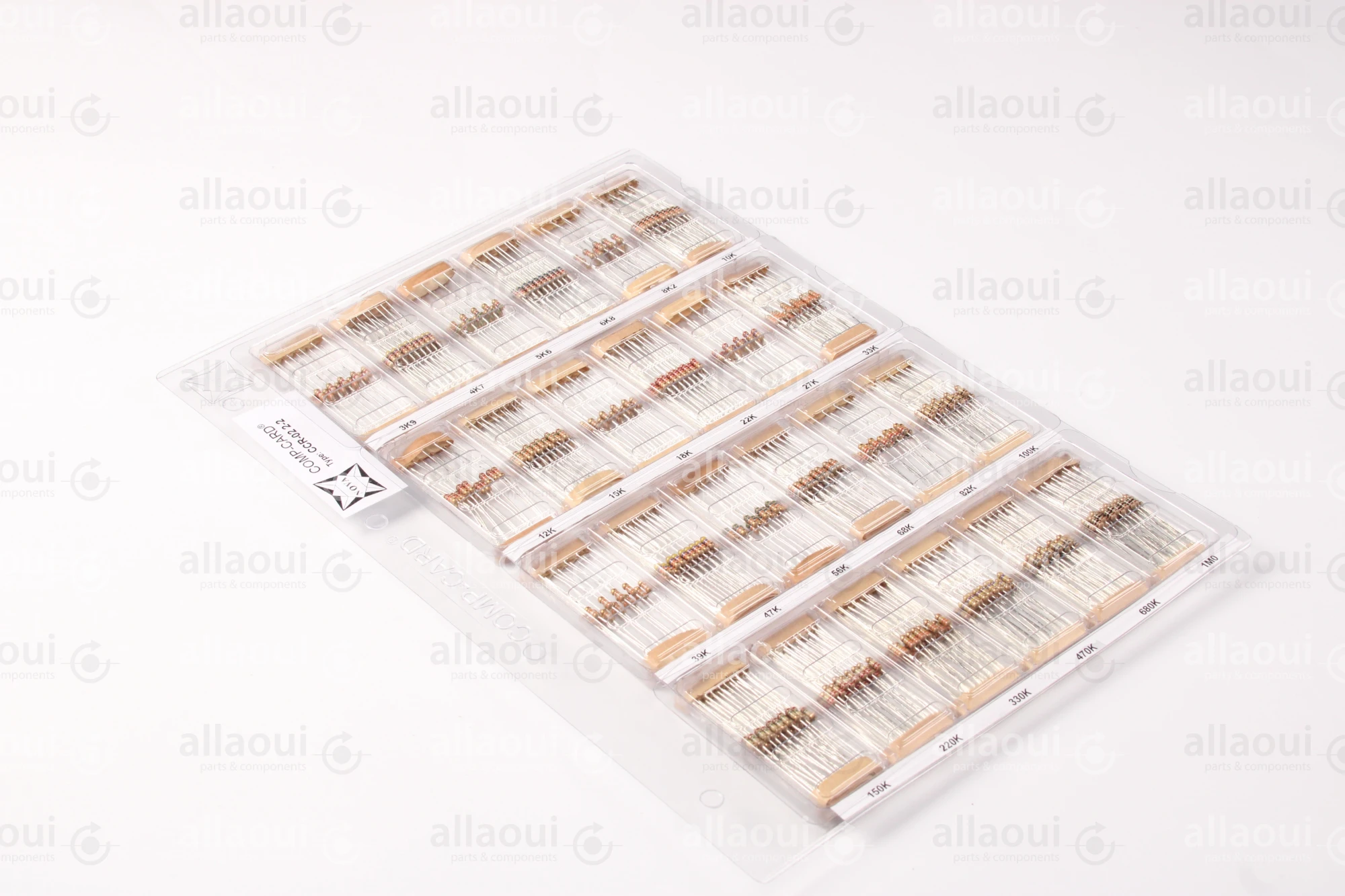 Nova Comp-Card Carbon Film Resistors CCR-02 2-2 Nova Comp-Card Carbon Film Resistors CCR-02 2-2