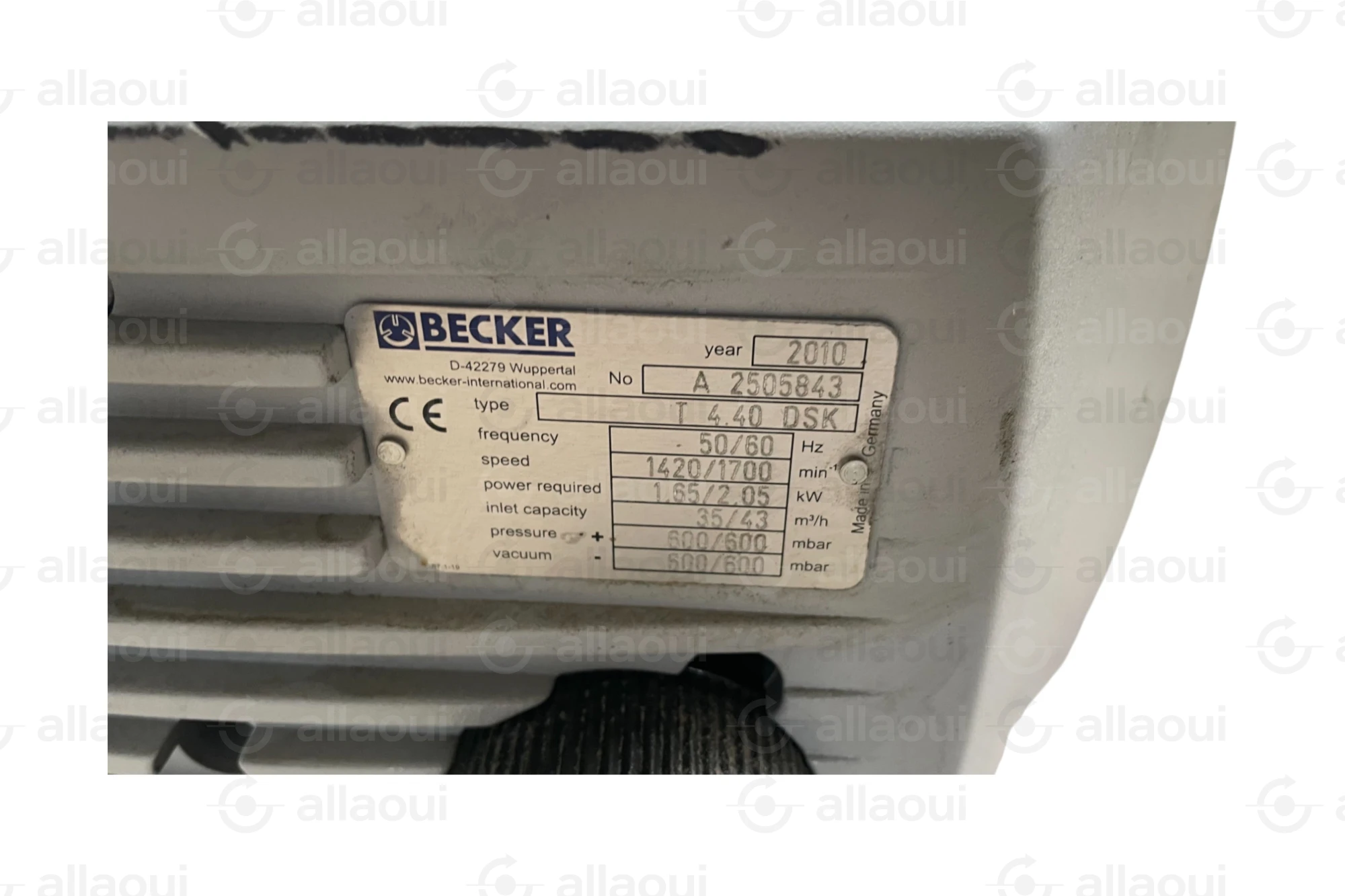 Becker Vacuum Pump T 4.40 DSK Becker Vacuum Pump T 4.40 DSK