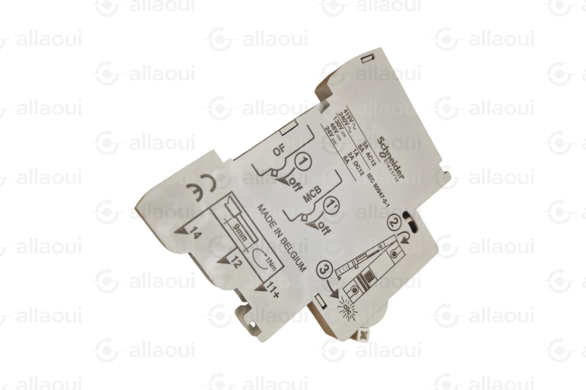 Schneider Electric Auxiliary Contact 1 Changeover 380-415V 6A for C60 ID 26924 Schneider Electric Auxiliary Contact 1 Changeover 380-415V 6A for C60 ID 26924