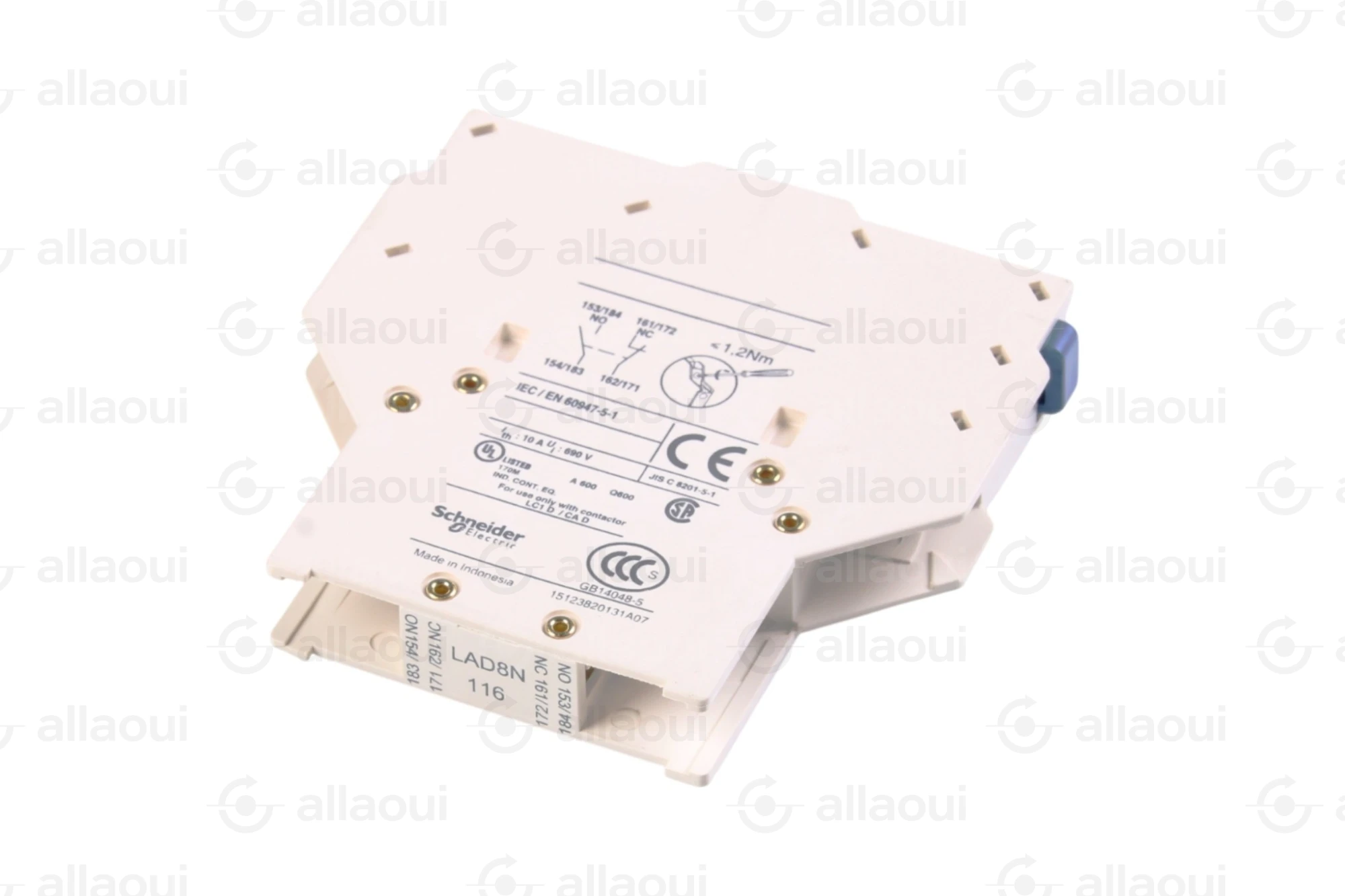 Schneider Electric Lateral Auxiliary Contact Block LAD8N116 Schneider Electric Lateral Auxiliary Contact Block LAD8N116