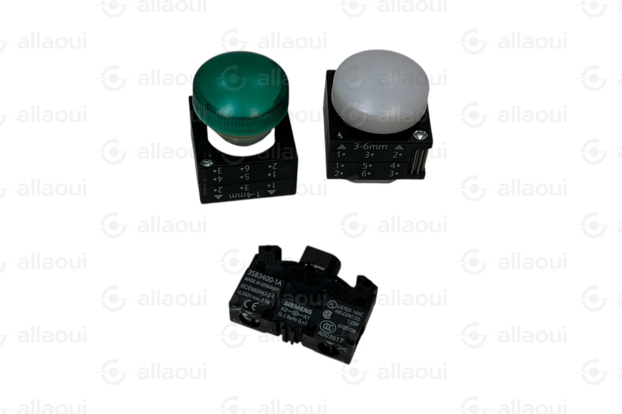 Siemens Indicator Light Green BA9s 3SB3 204-6AA40 Siemens Indicator Light Green BA9s 3SB3 204-6AA40