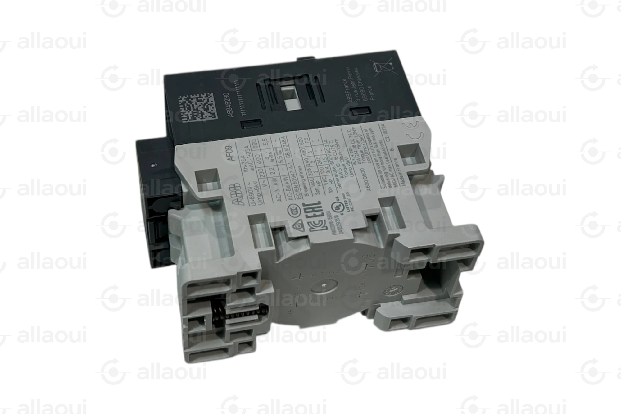 ABB AF09 Contactor 3 Pole 7A 4kW 250-500V AC/DC 1sbl137001r1410