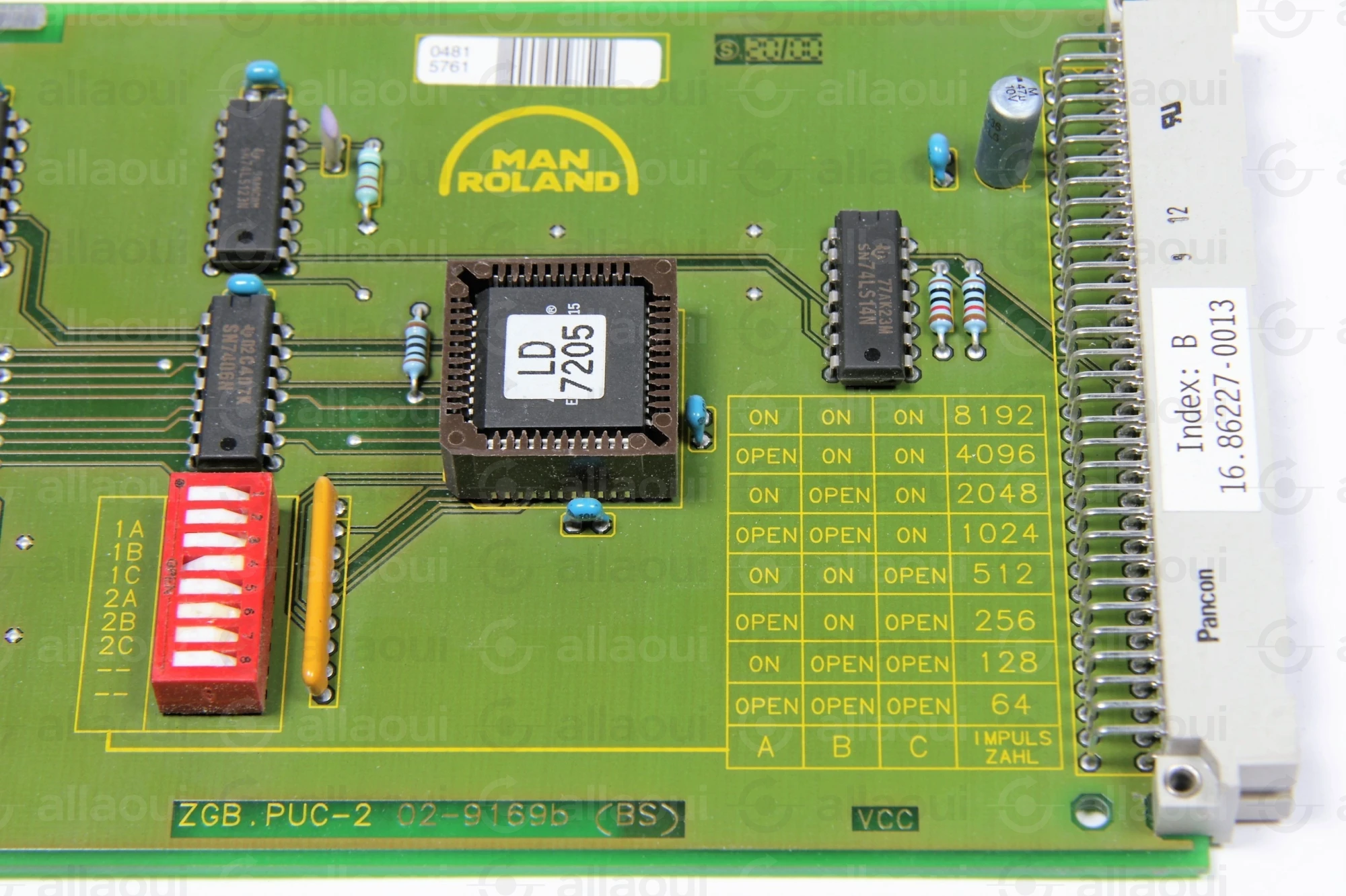 Manroland Cirucit Board 16.86227-0013 Index: B 16.86227-0013 Index: B