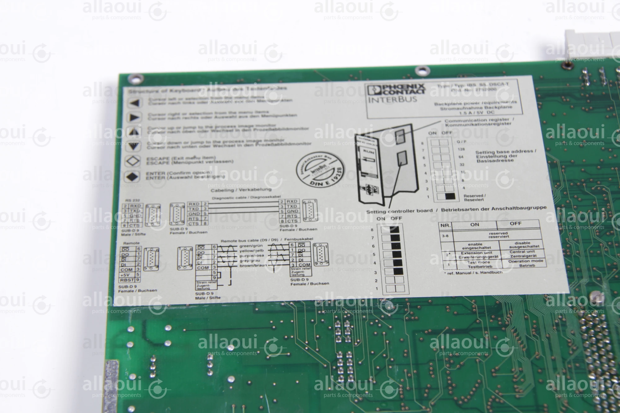 Phoenix Contact Interbus IBS S5 DSC / I-T 27 52 00 0 IBS S5 DSC / I-T Phoenix Contact Interbus IBS S5 DSC / I-T 27 52 00 0 IBS S5 DSC / I-T