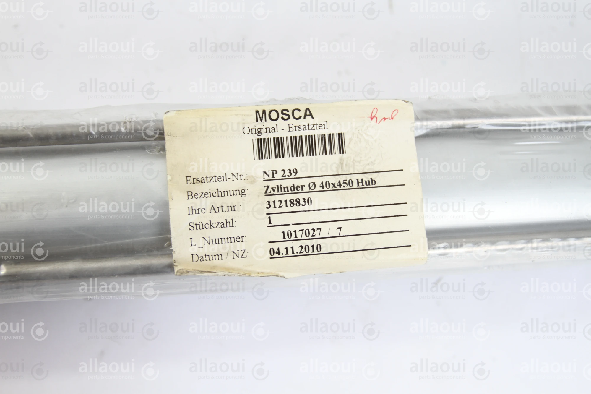 Bosch Rexroth Cylinder 40x450 Hub 0822241015 Bosch Rexroth Cylinder 40x450 Hub 0822241015