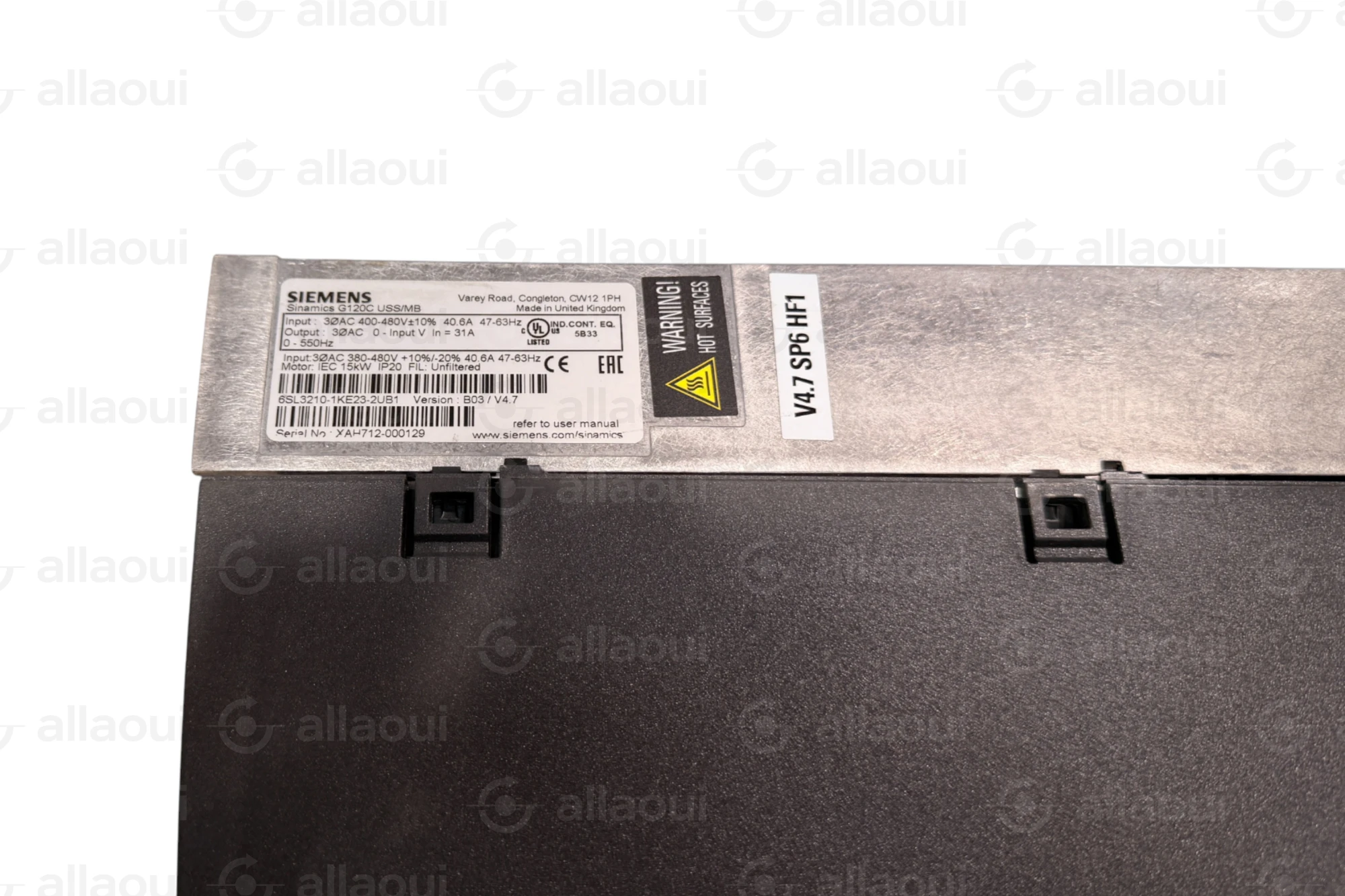 Siemens SINAMICS G120C Frequency Converter 15 kW 400V AC 31A 6SL3210-1KE23-2UB1