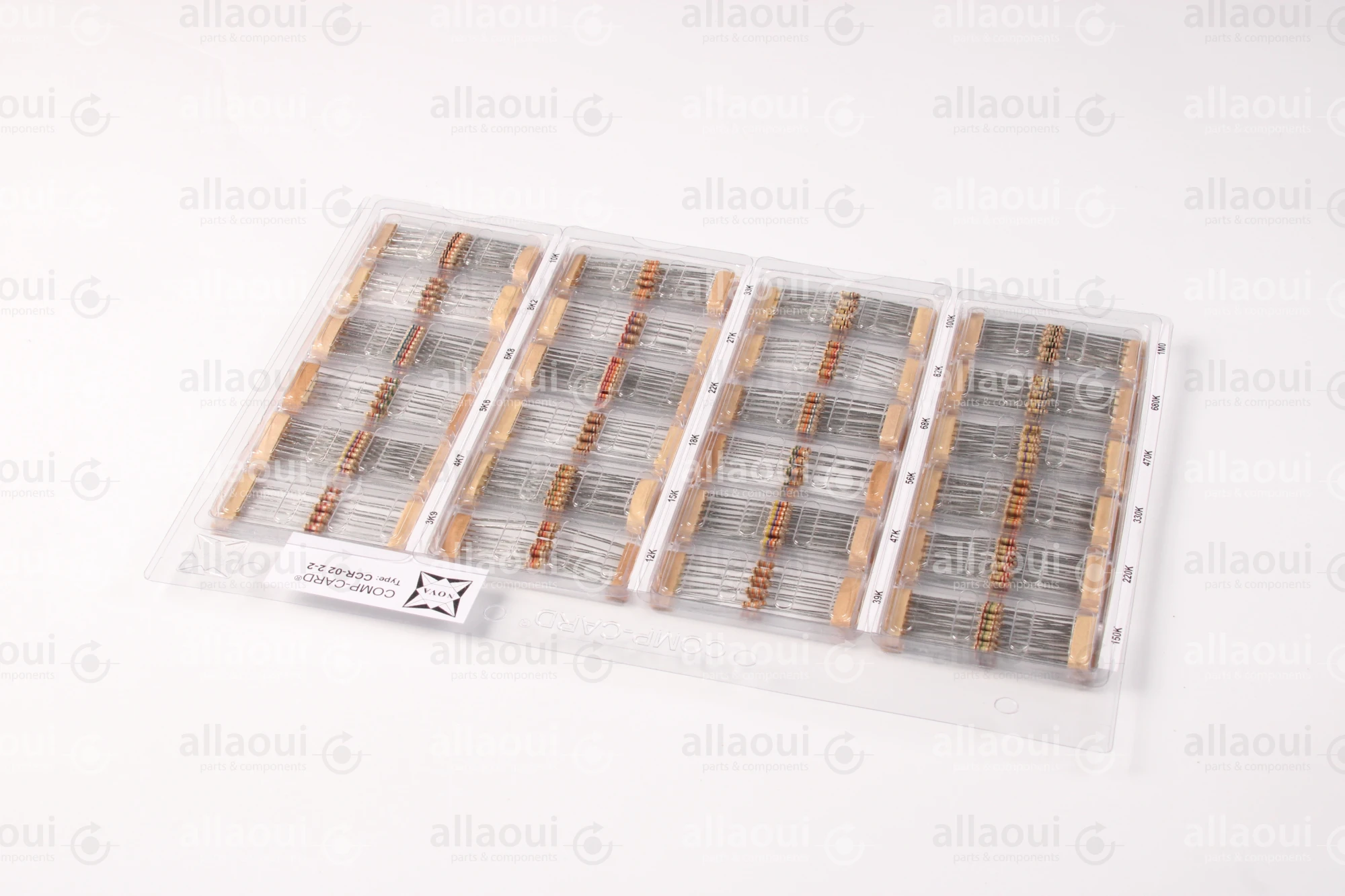 Nova Comp-Card Carbon Film Resistors CCR-02 2-2 Nova Comp-Card Carbon Film Resistors CCR-02 2-2