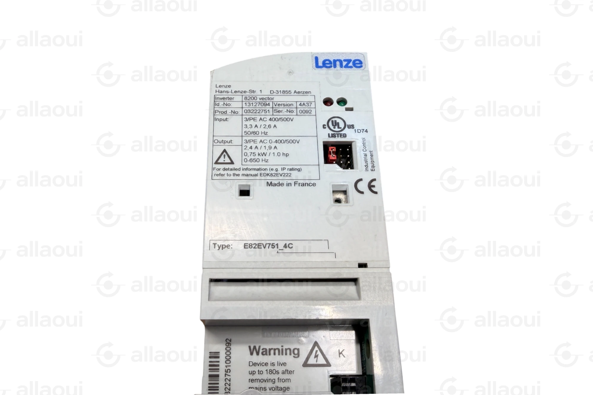 Lenze Frequency Converter 8200 Vector E82EV751_4C