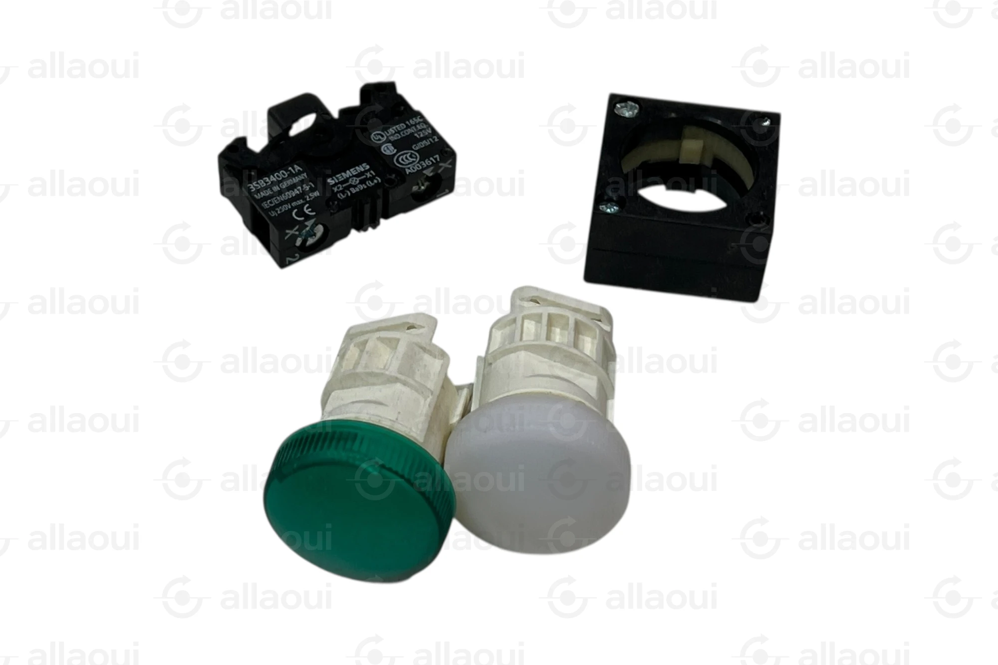 Siemens Signal Light Indicator Plastic White Smooth Lens 3SB3 204-6AA60 Siemens Signal Light Indicator Plastic White Smooth Lens 3SB3 204-6AA60