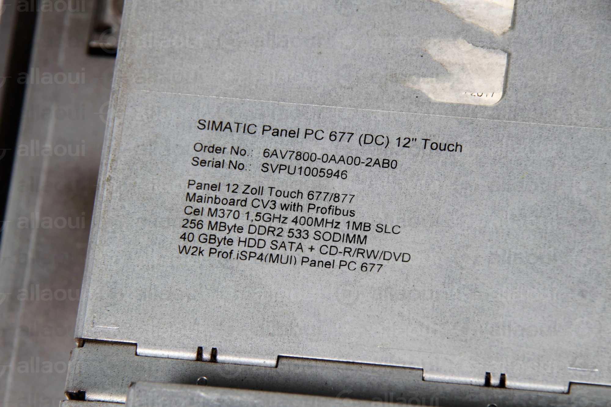 Siemens Touch Panel 677 6AV7800-0AA00-2AB0 Siemens Touch Panel 677 6AV7800-0AA00-2AB0